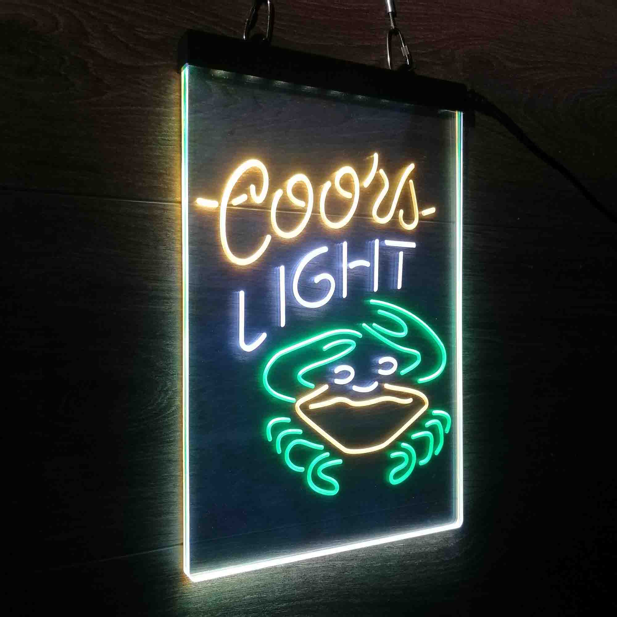 Coors Light Crab Bar Led New Sign | LED LAB CAVE
