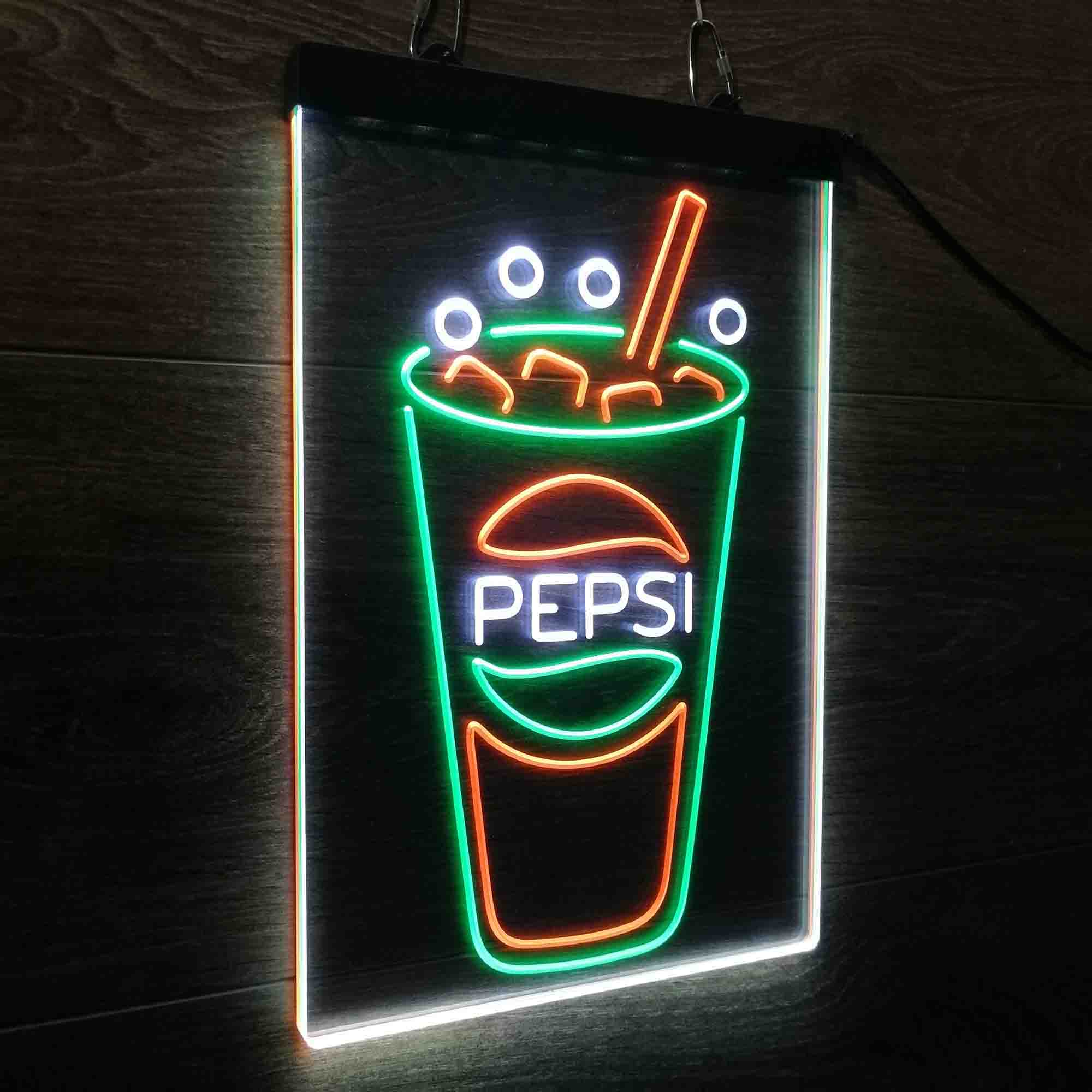 Pepsi Cup Neon 3-Color LED Sign