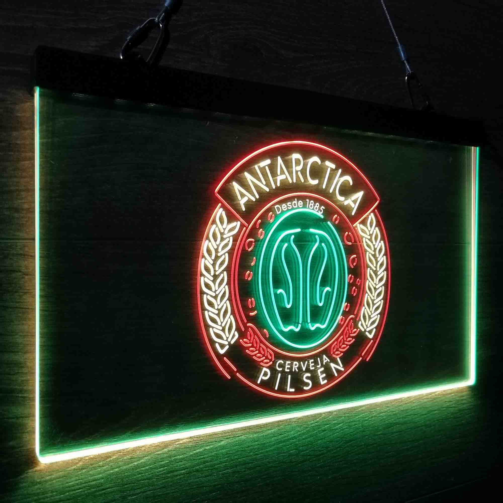 Antartica Cerveja Pilsen Bar Neon 3-Color LED Sign