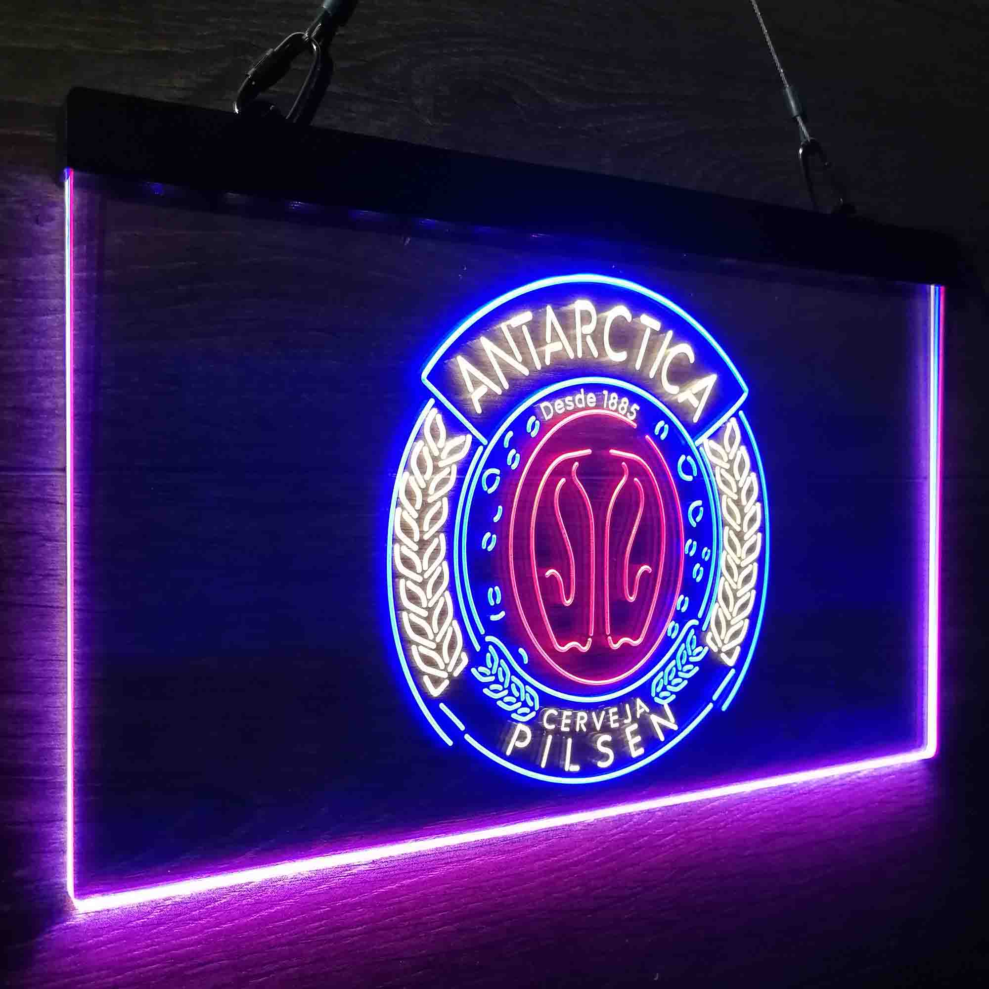 Antartica Cerveja Pilsen Bar Neon 3-Color LED Sign