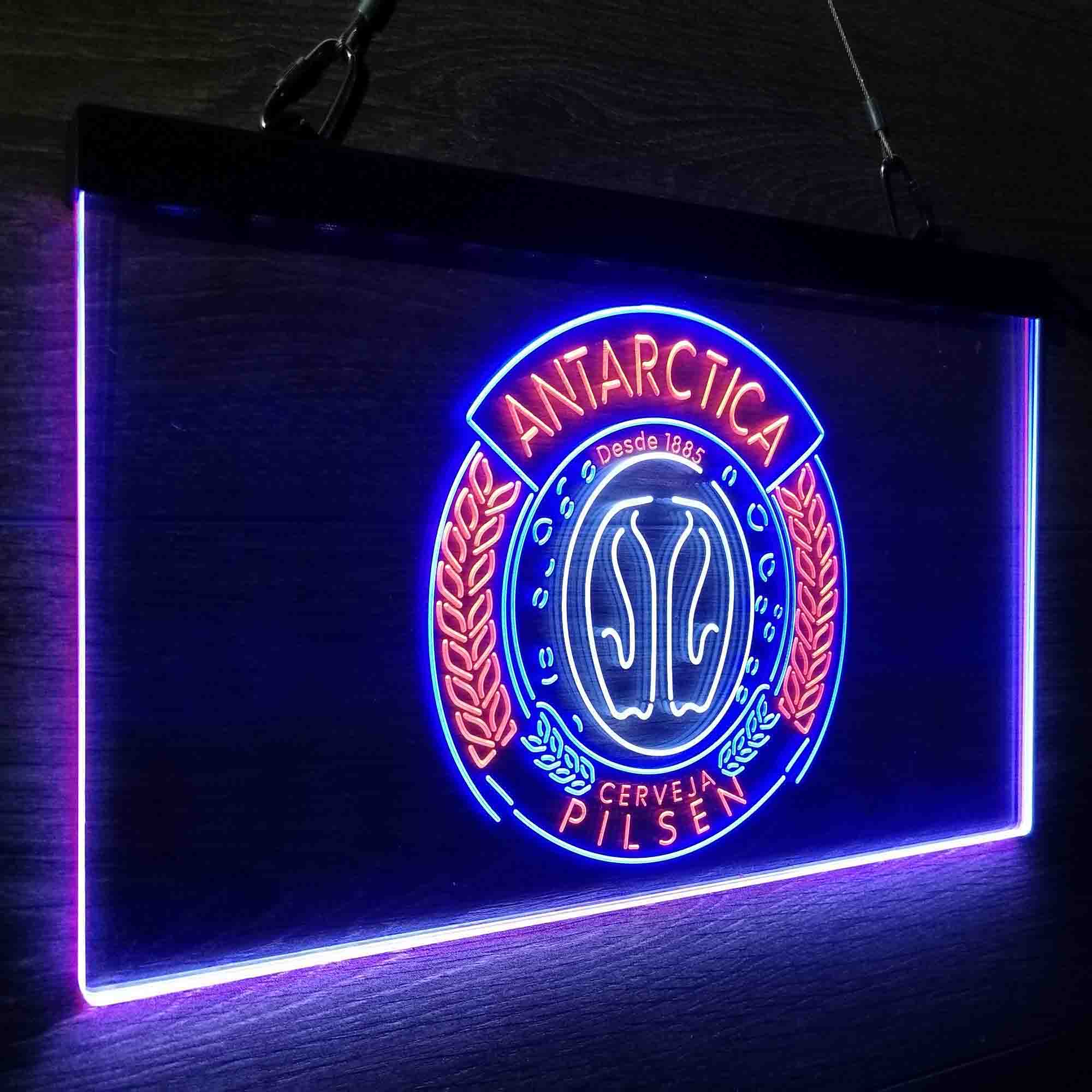 Antartica Cerveja Pilsen Bar Neon 3-Color LED Sign