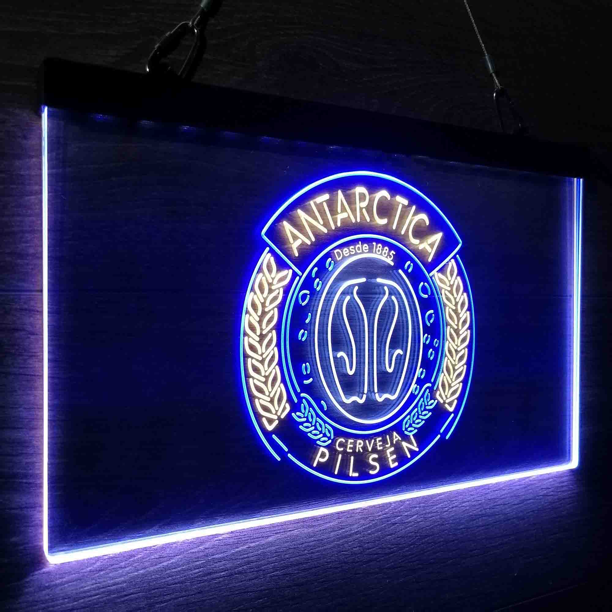 Antartica Cerveja Pilsen Bar Neon 3-Color LED Sign