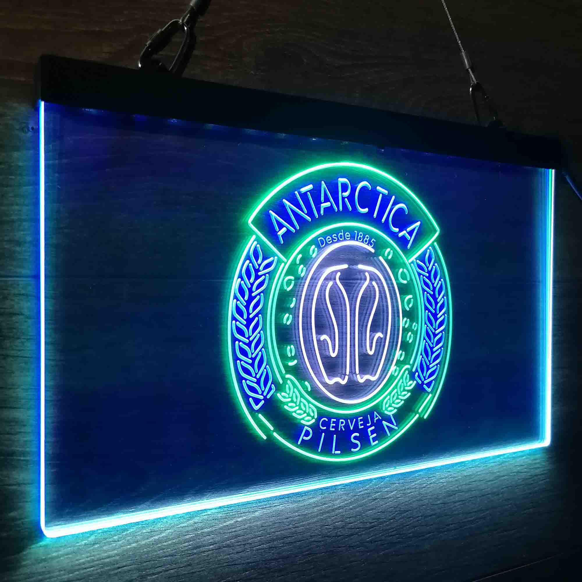 Antartica Cerveja Pilsen Bar Neon 3-Color LED Sign