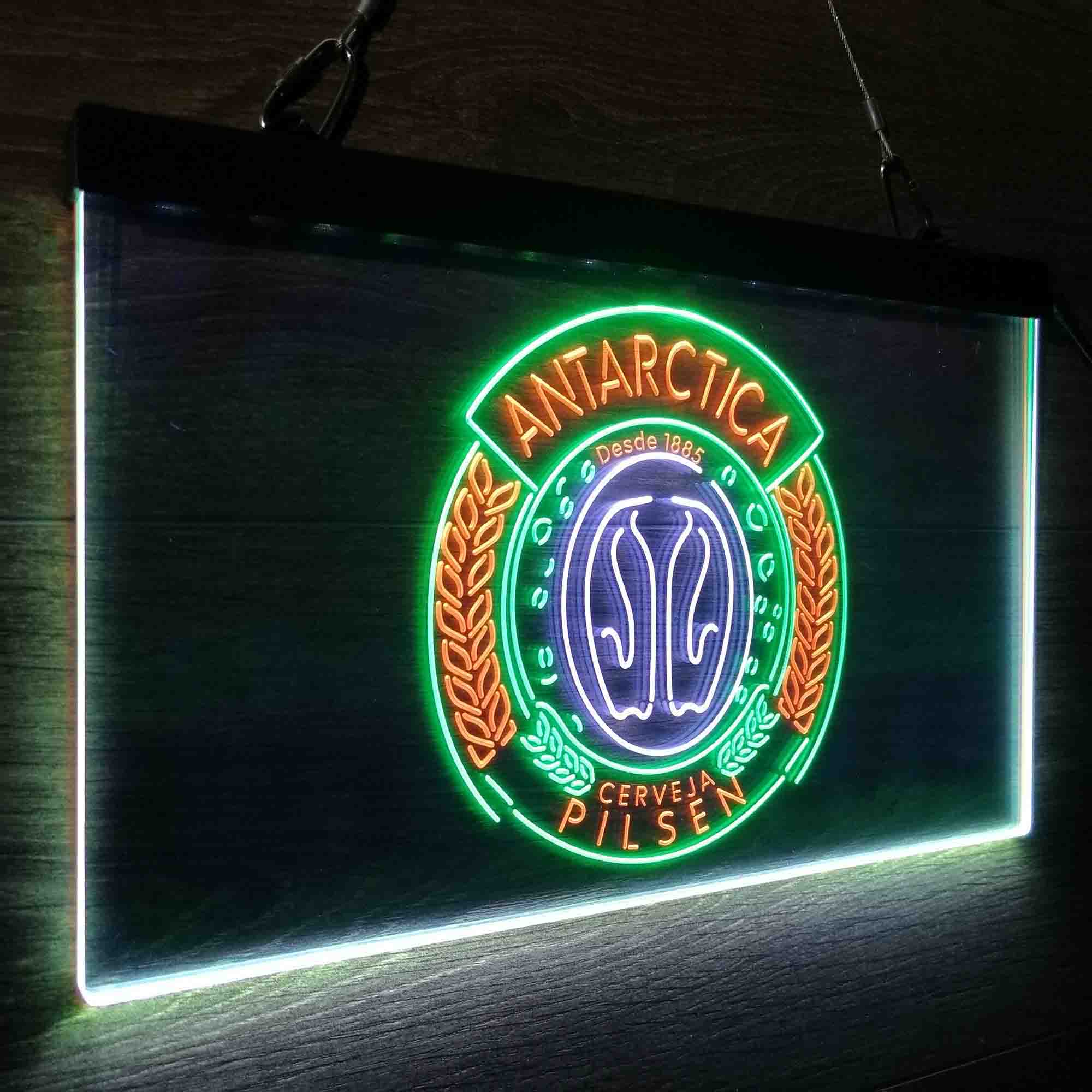 Antartica Cerveja Pilsen Bar Neon 3-Color LED Sign