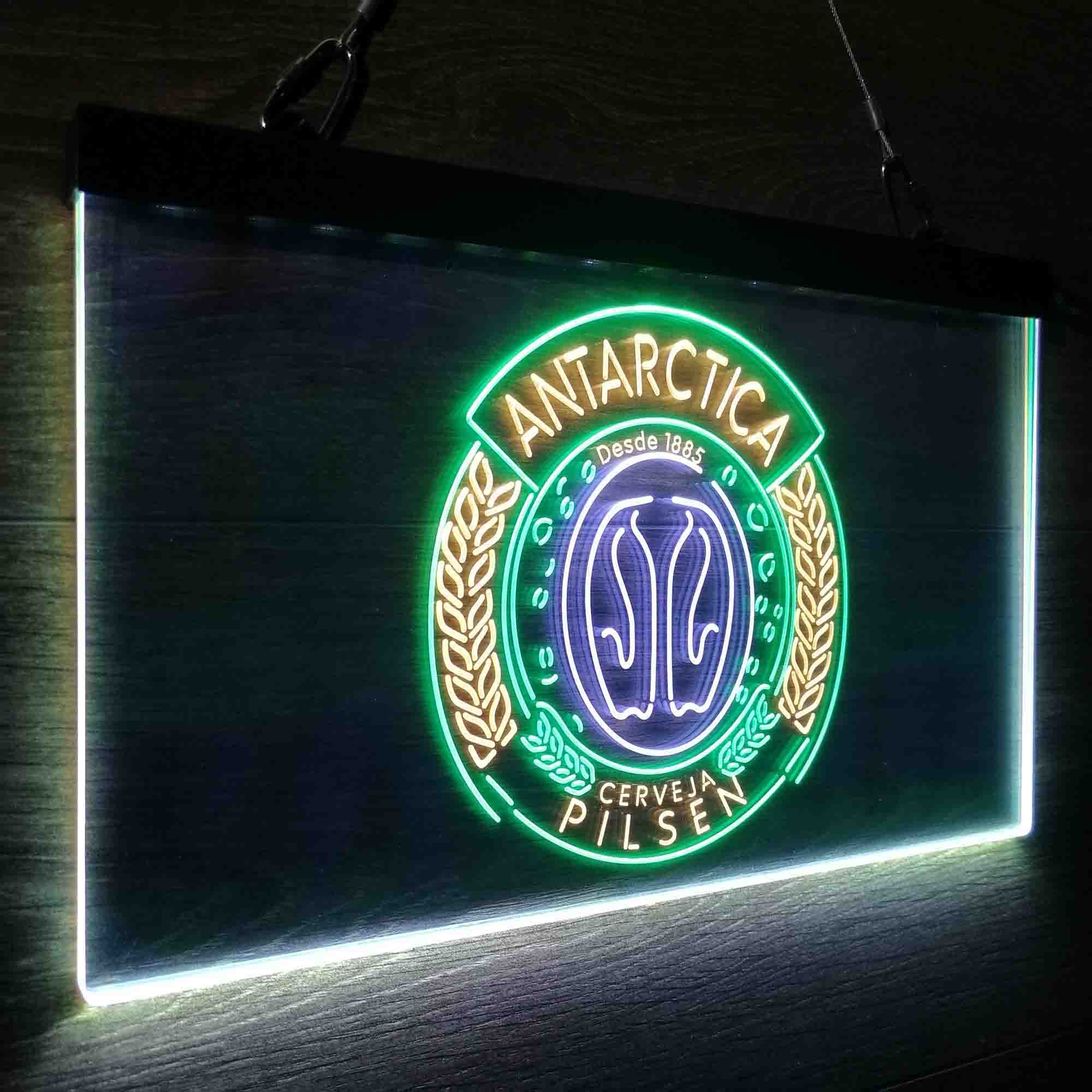 Antartica Cerveja Pilsen Bar Neon 3-Color LED Sign