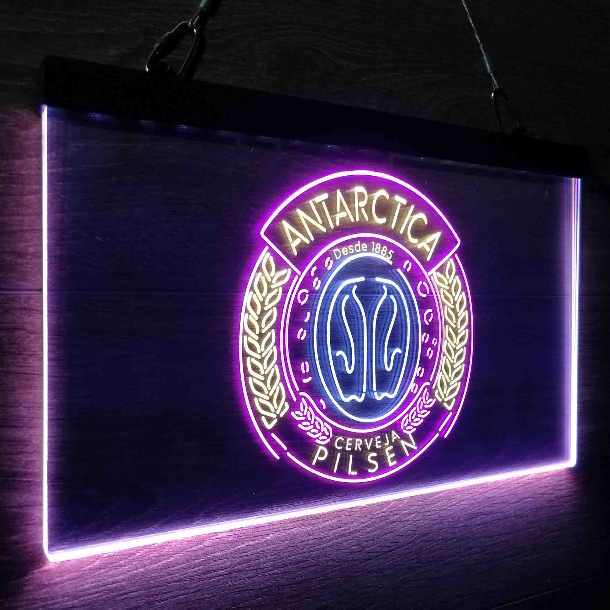 Antartica Cerveja Pilsen Bar Neon 3-Color LED Sign