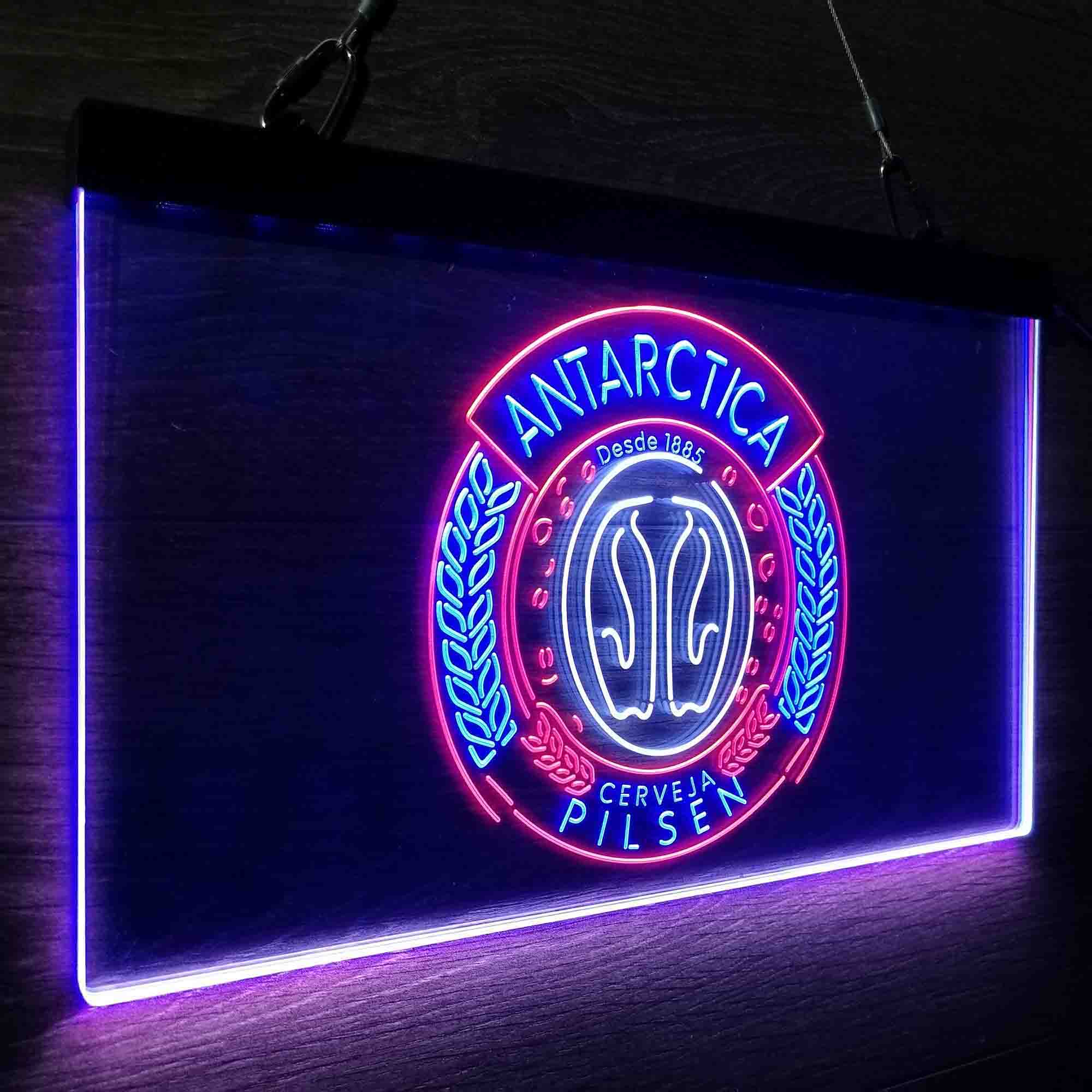 Antartica Cerveja Pilsen Bar Neon 3-Color LED Sign