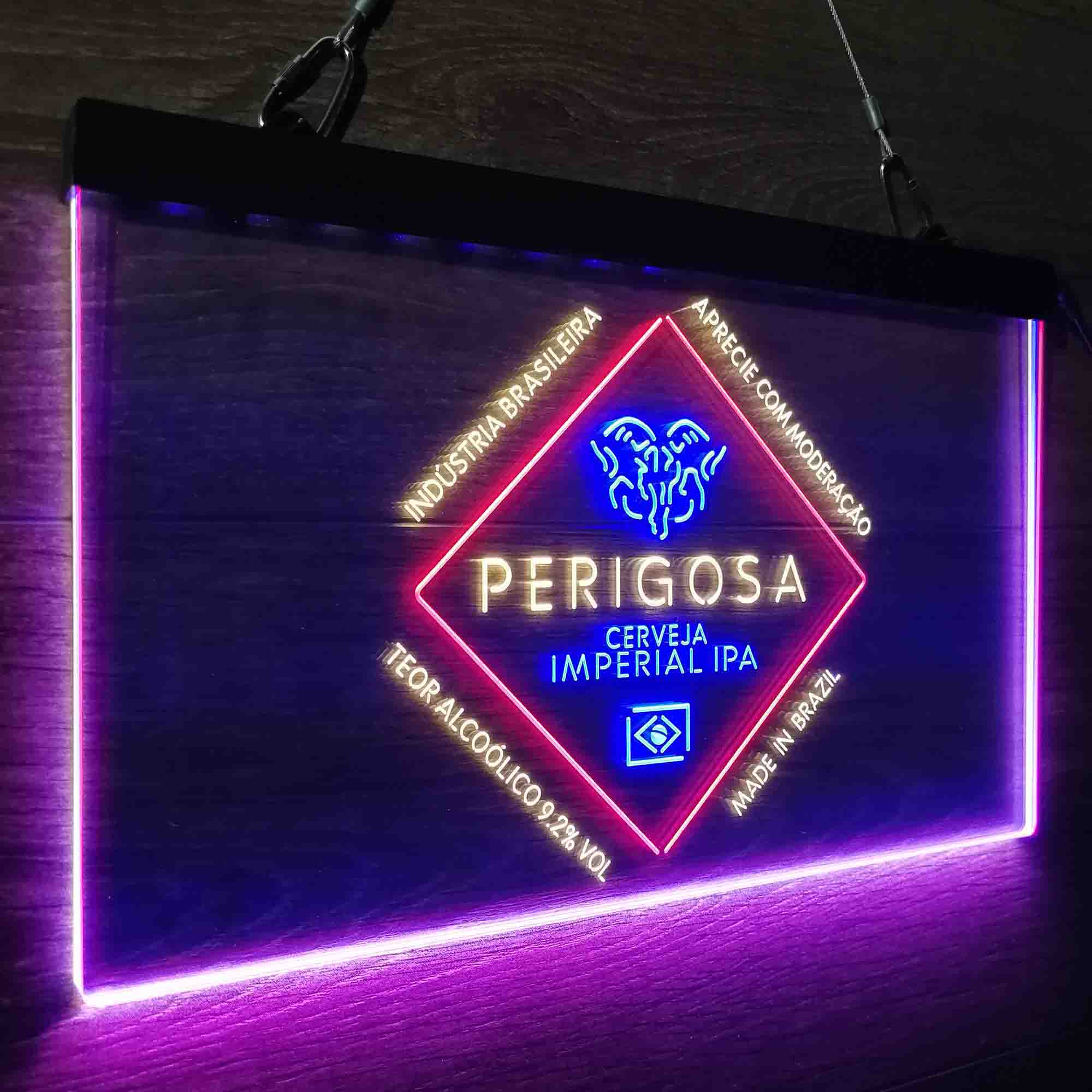 Perigosa Imperial IPA Neon 3-Color LED Sign