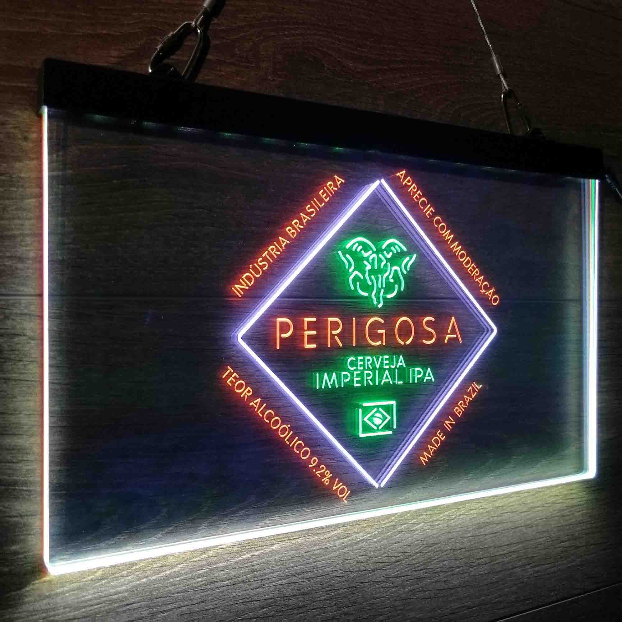 Perigosa Imperial IPA Neon 3-Color LED Sign