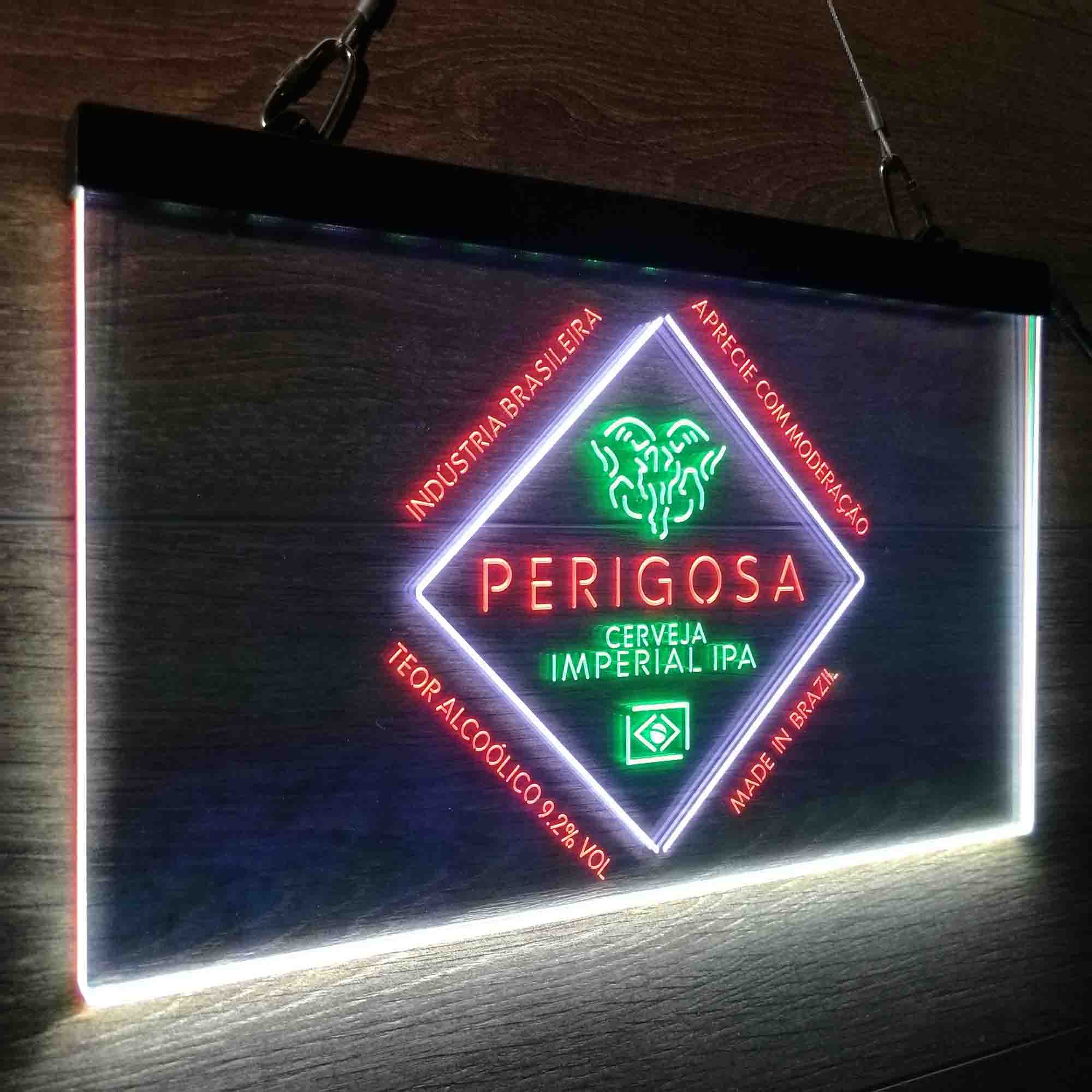 Perigosa Imperial IPA Neon 3-Color LED Sign