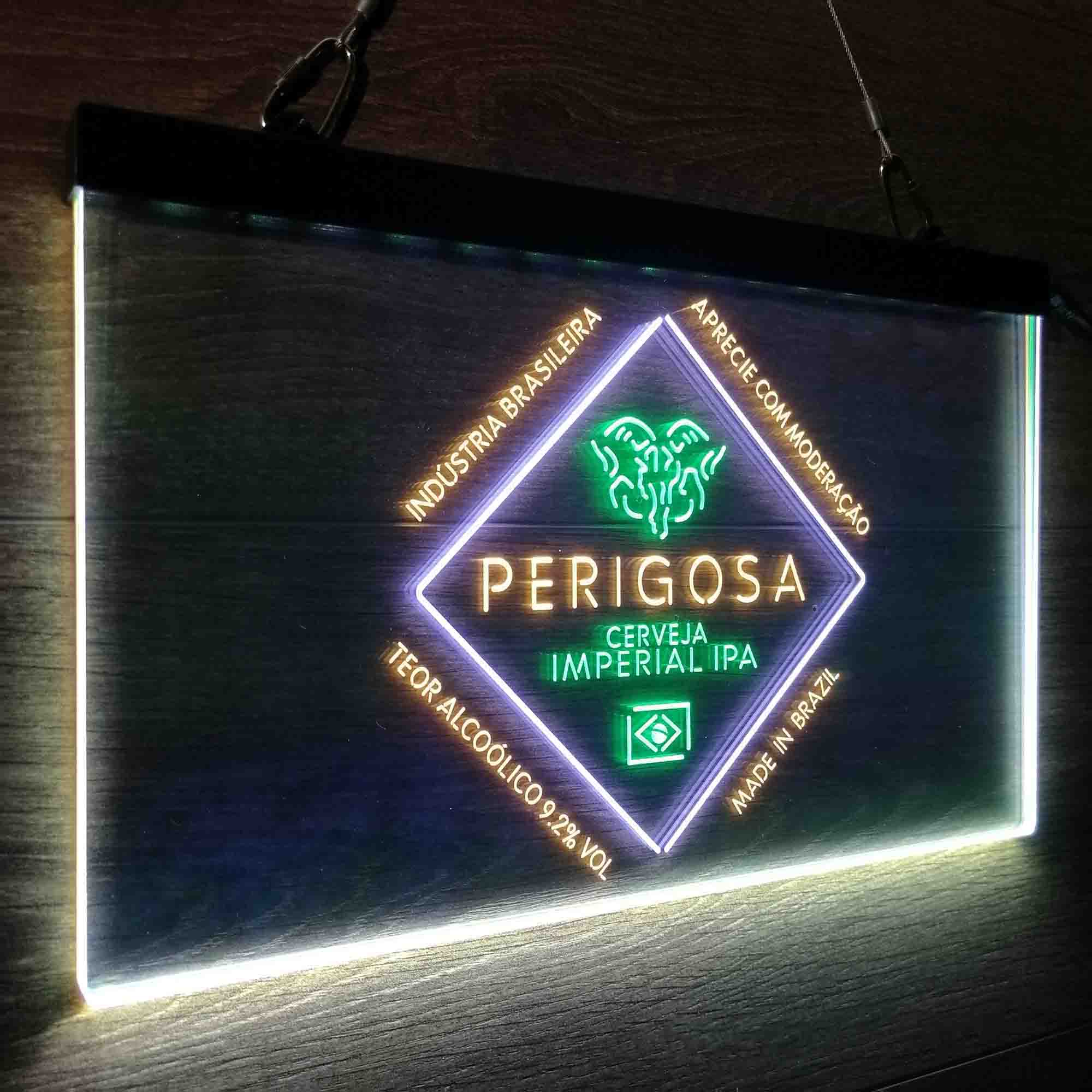 Perigosa Imperial IPA Neon 3-Color LED Sign