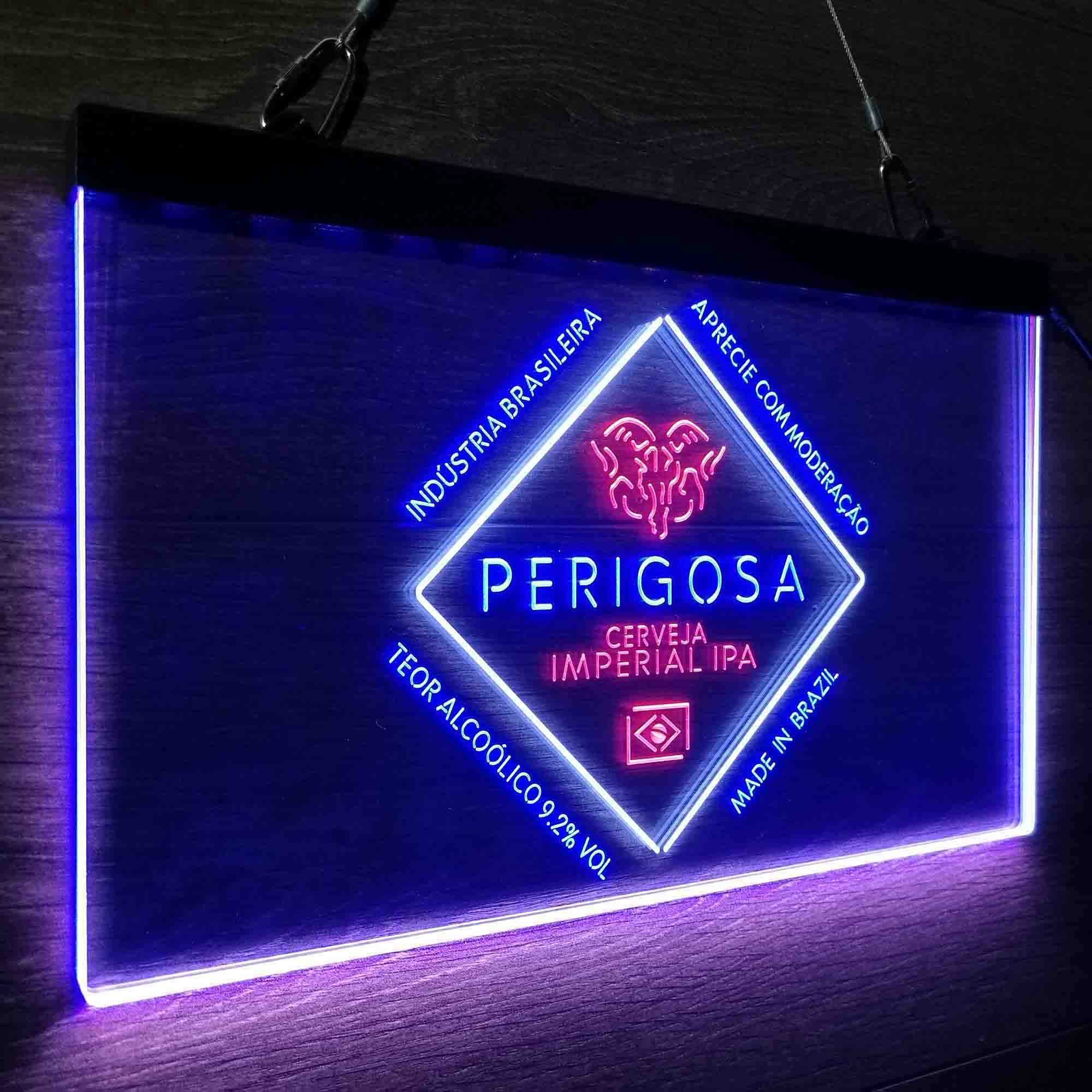 Perigosa Imperial IPA Neon 3-Color LED Sign