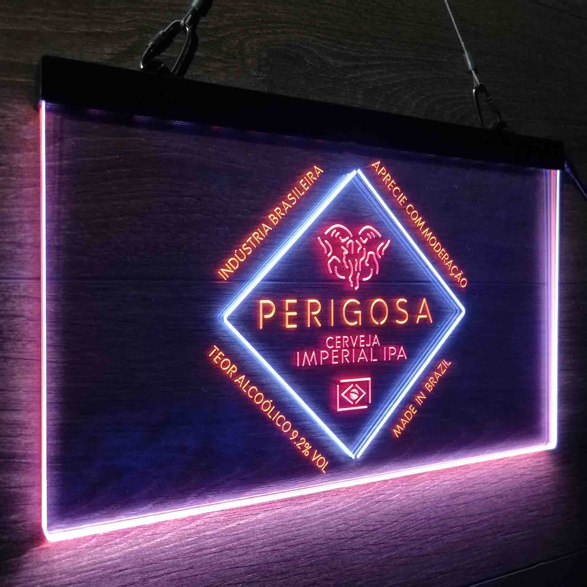 Perigosa Imperial IPA Neon 3-Color LED Sign