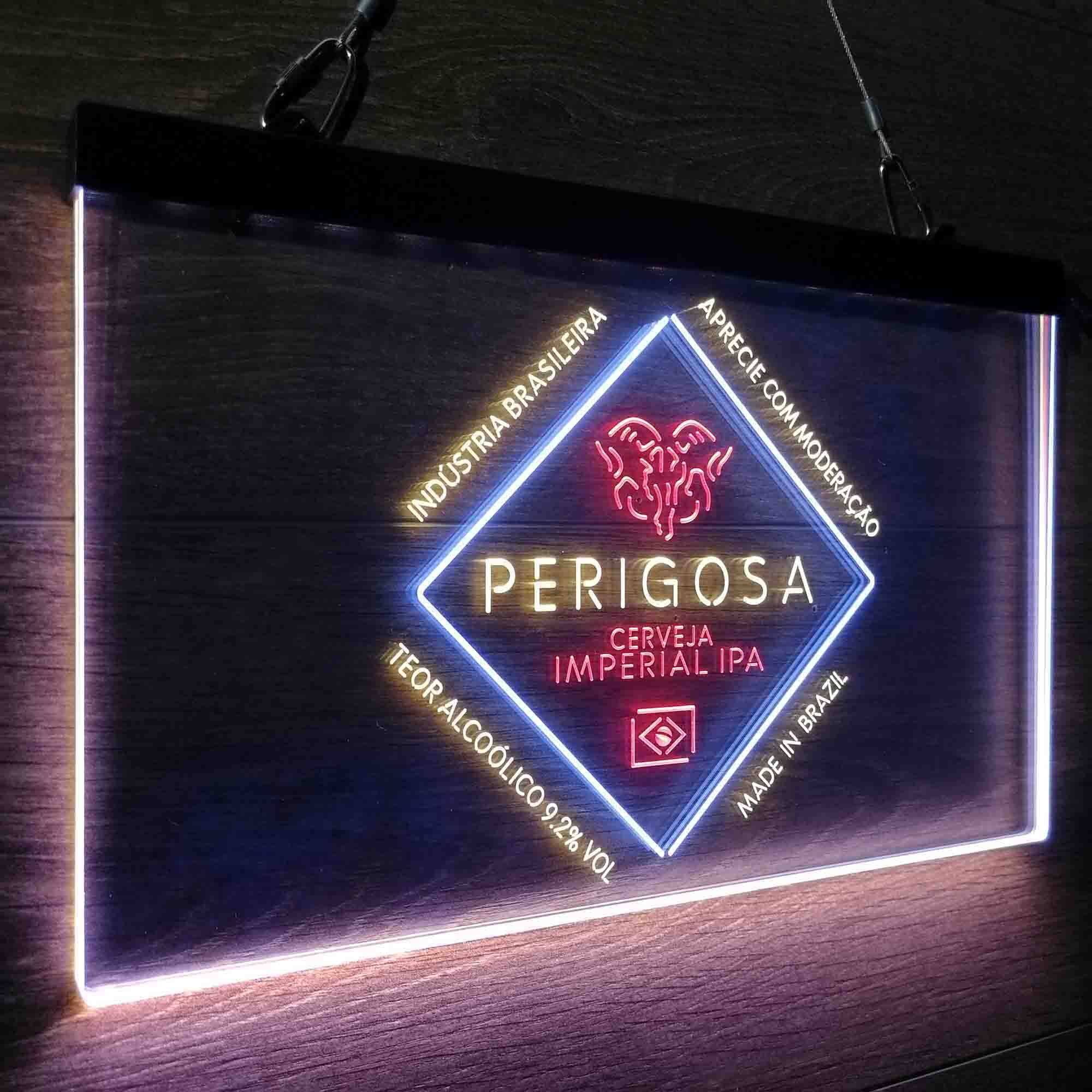 Perigosa Imperial IPA Neon 3-Color LED Sign