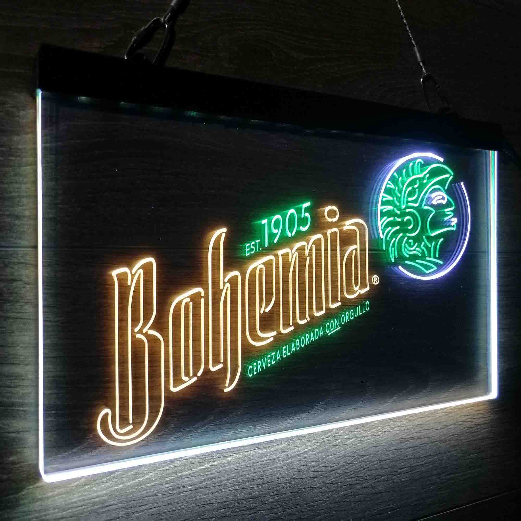 Bohemia Cerveja Neon 3-Color LED Sign