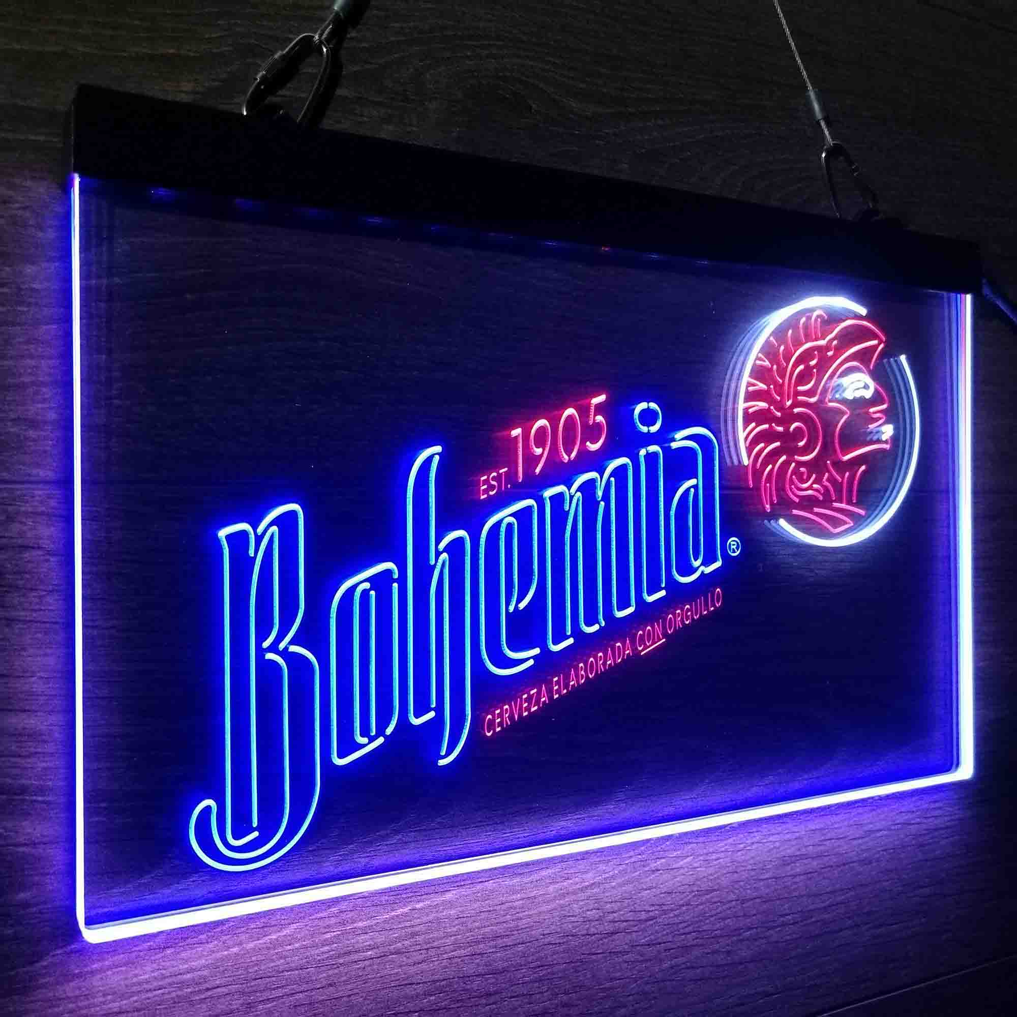 Bohemia Cerveja Neon 3-Color LED Sign