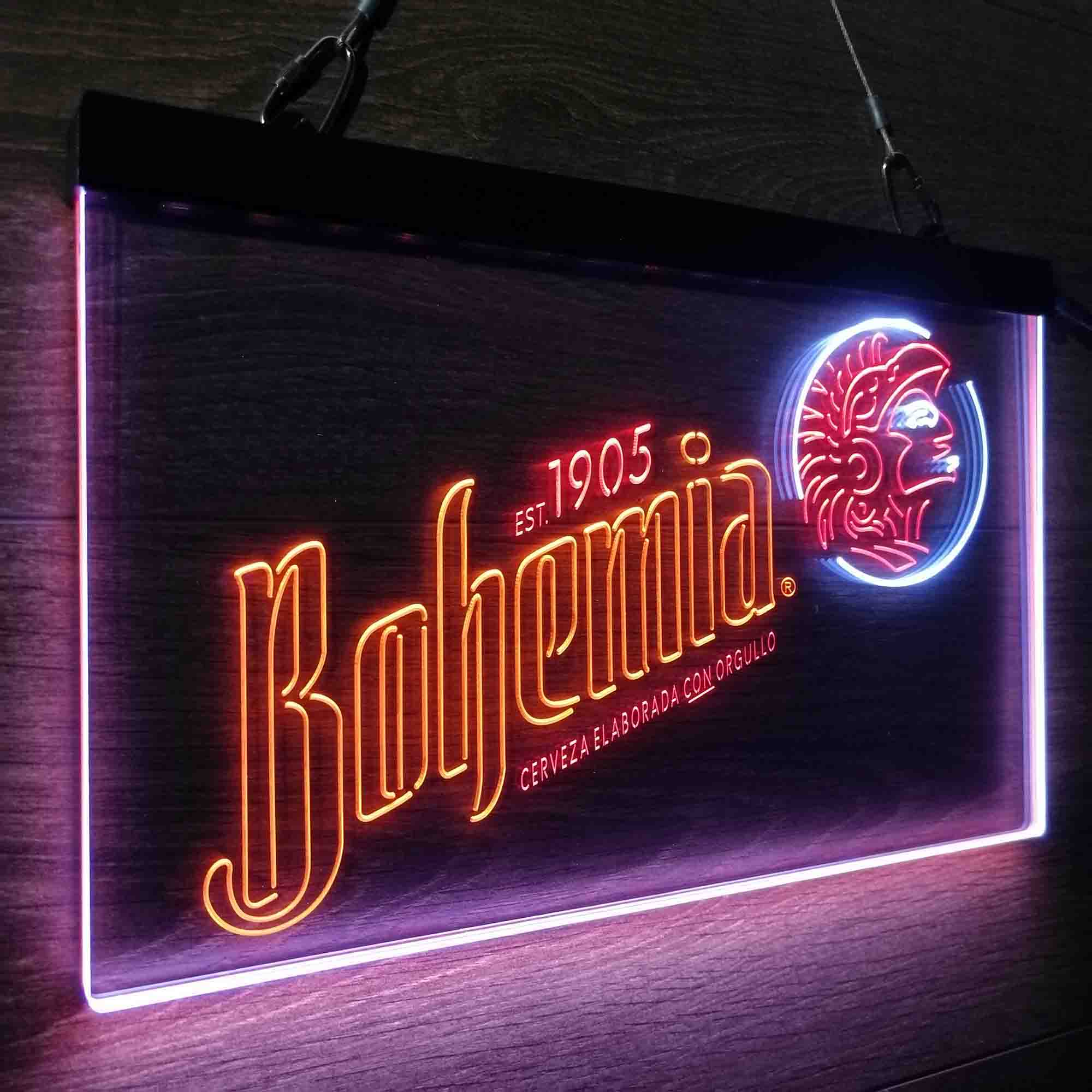 Bohemia Cerveja Neon 3-Color LED Sign