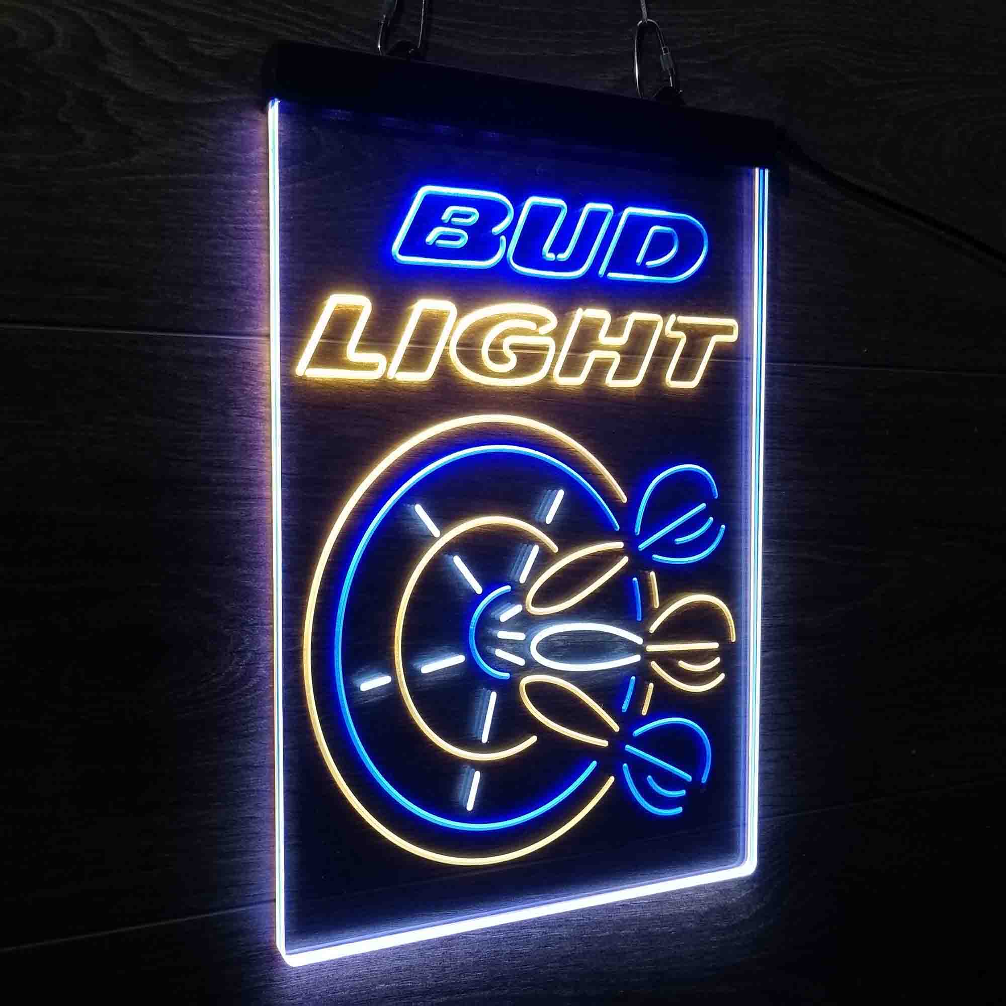 Buds Led Neon Light Dart Bar Beer Decoration Gifts Neon 3-Color LED Sign