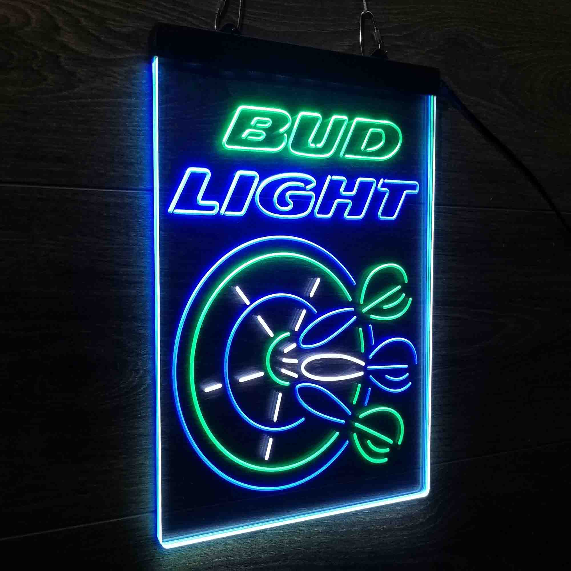 Buds Led Neon Light Dart Bar Beer Decoration Gifts Neon 3-Color LED Sign