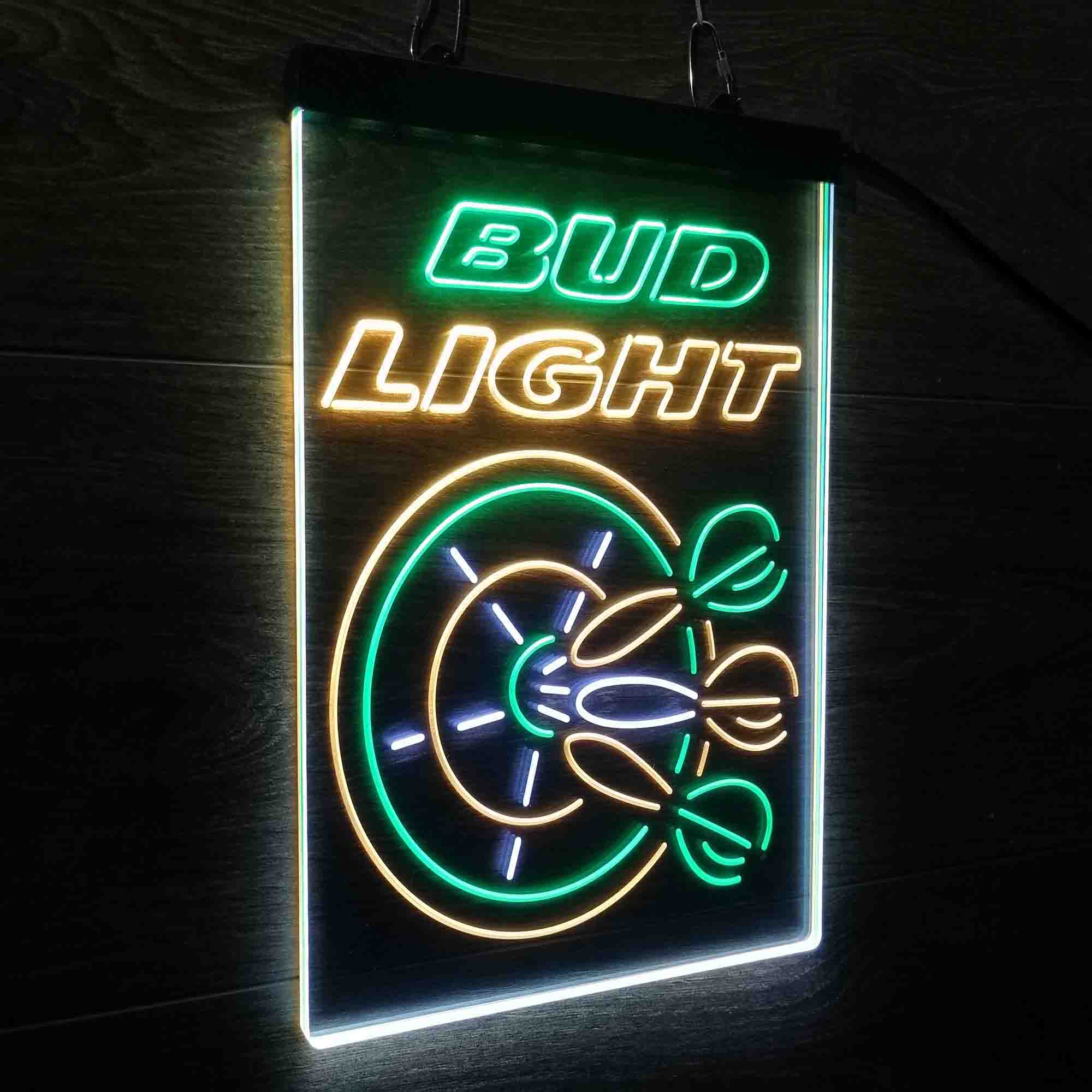 Buds Led Neon Light Dart Bar Beer Decoration Gifts Neon 3-Color LED Sign