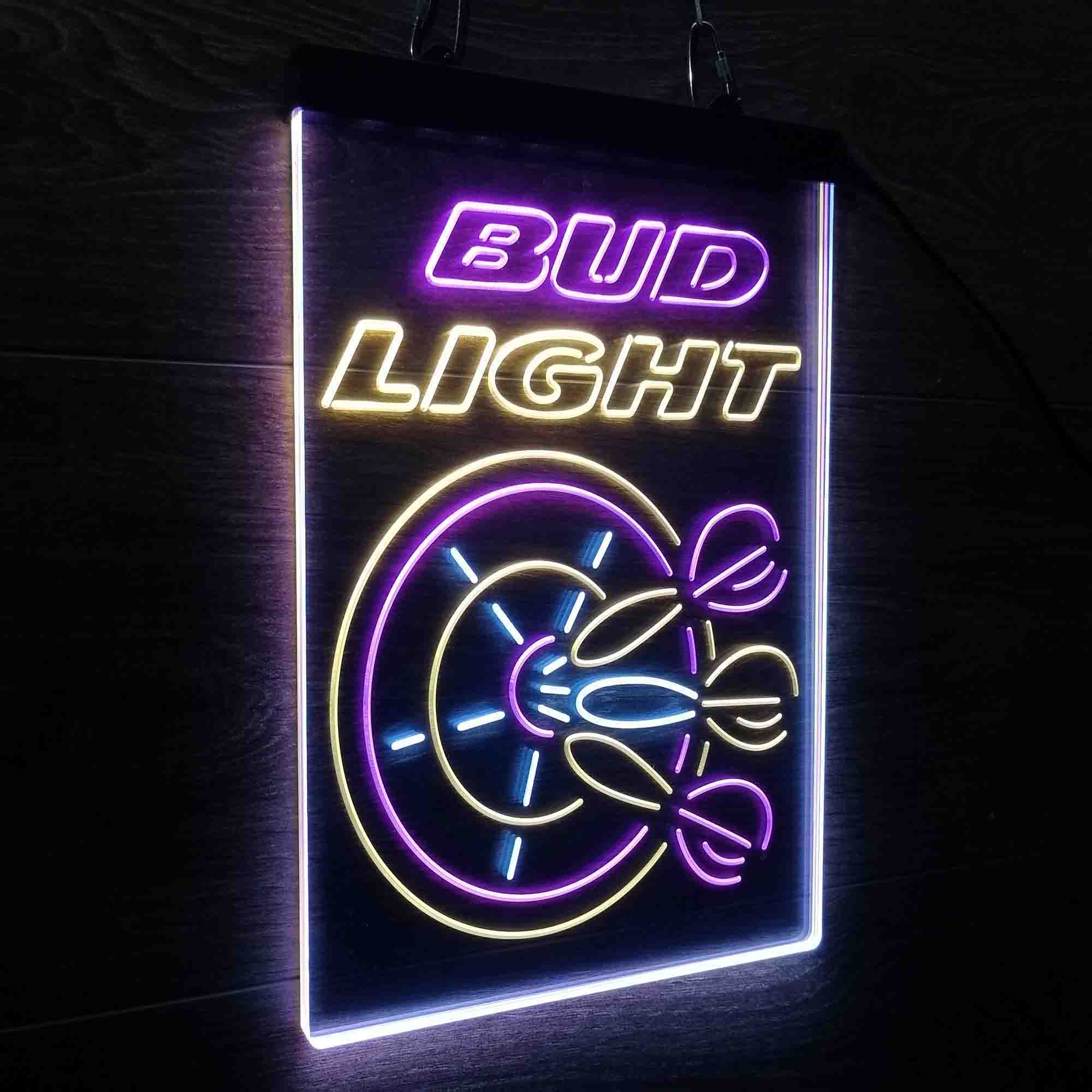 Buds Led Neon Light Dart Bar Beer Decoration Gifts Neon 3-Color LED Sign