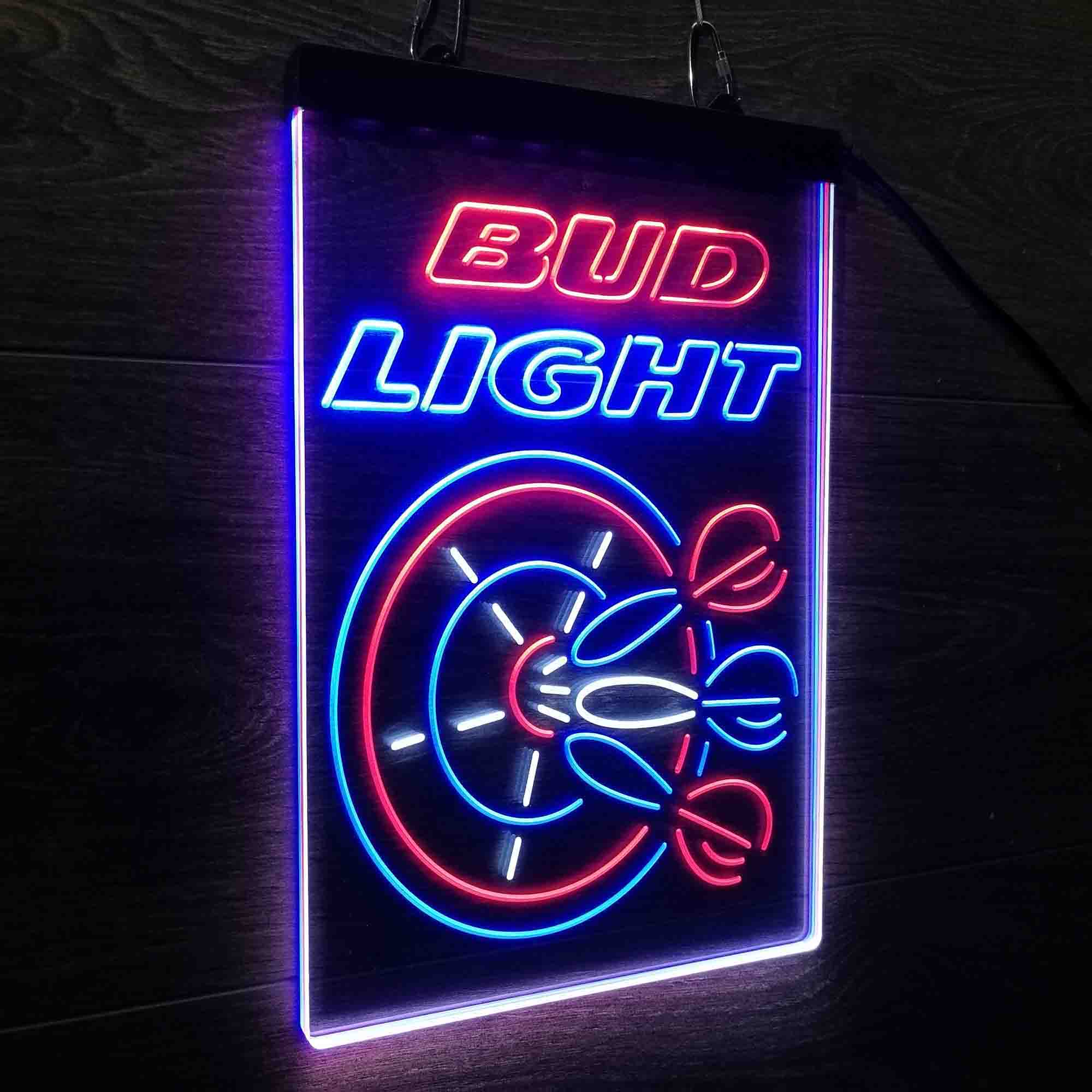 Buds Led Neon Light Dart Bar Beer Decoration Gifts Neon 3-Color LED Sign