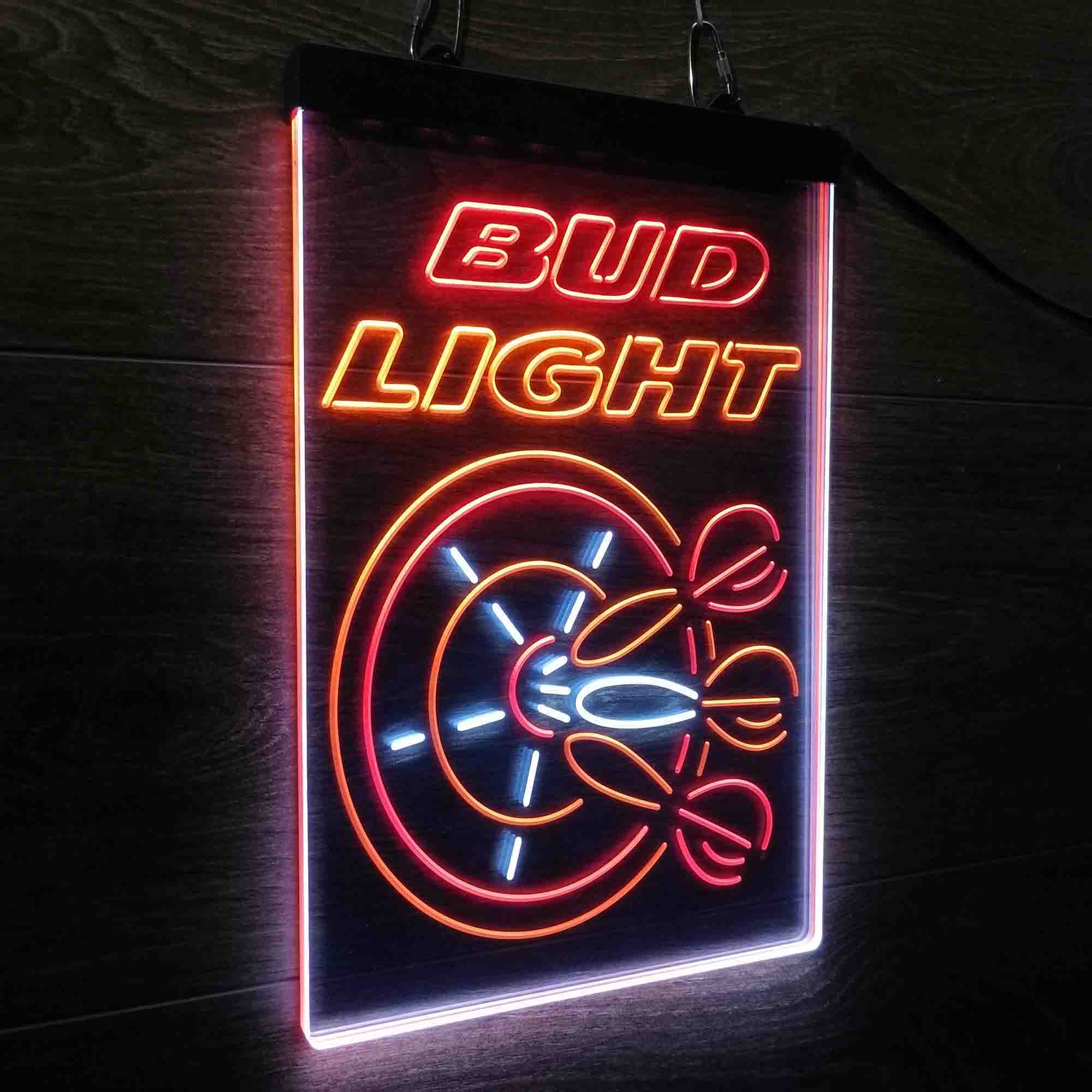 Buds Led Neon Light Dart Bar Beer Decoration Gifts Neon 3-Color LED Sign