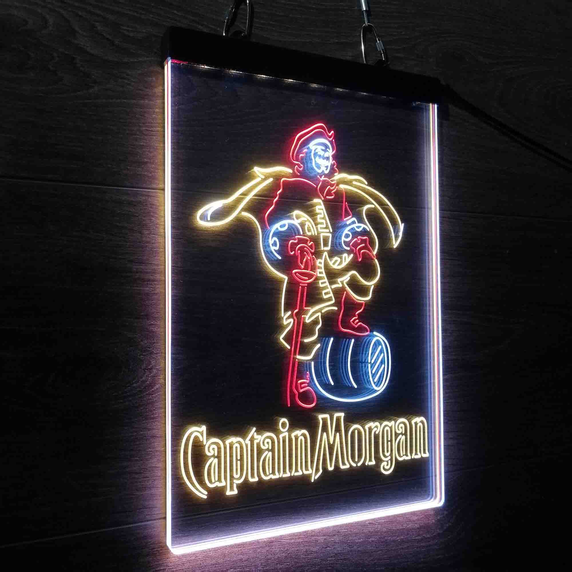 Captain Morgan Rum Neon 3-Color LED Sign