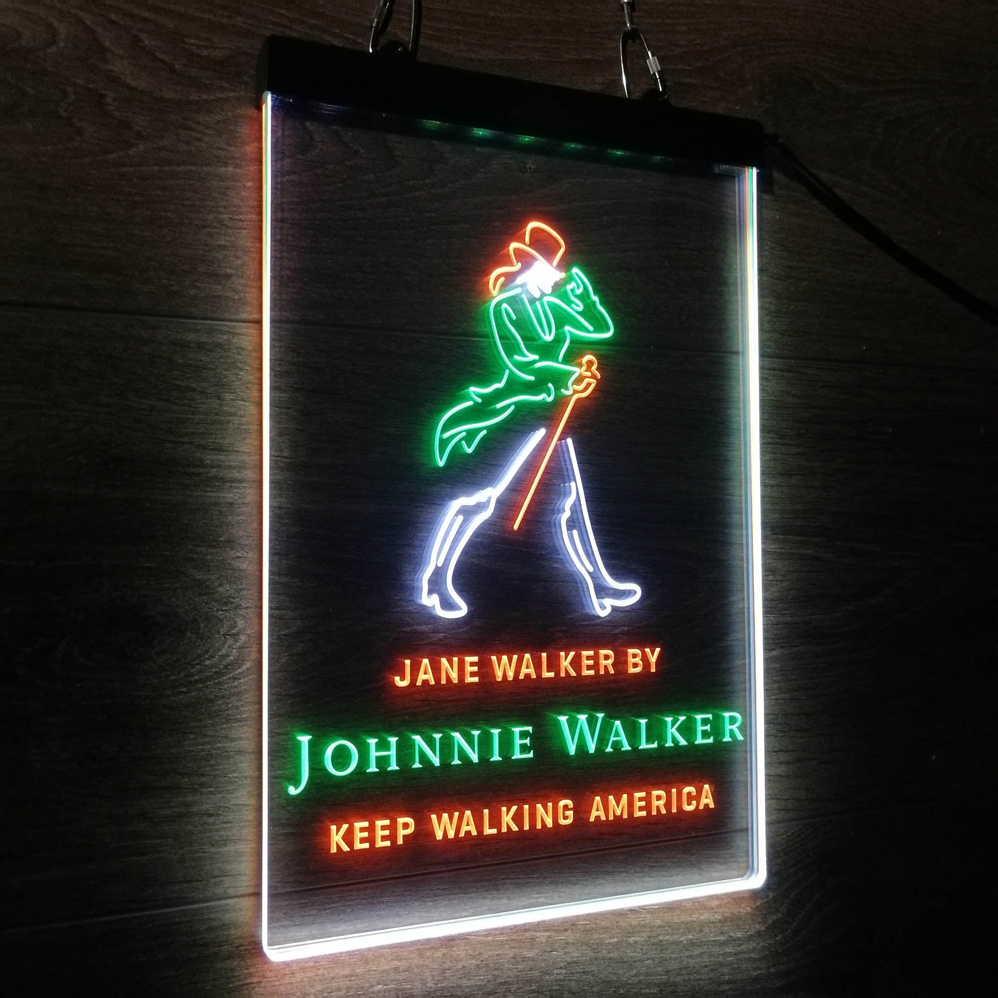 Jane Walker by Jonnie Walker Keep Walking America Neon 3-Color LED Sign