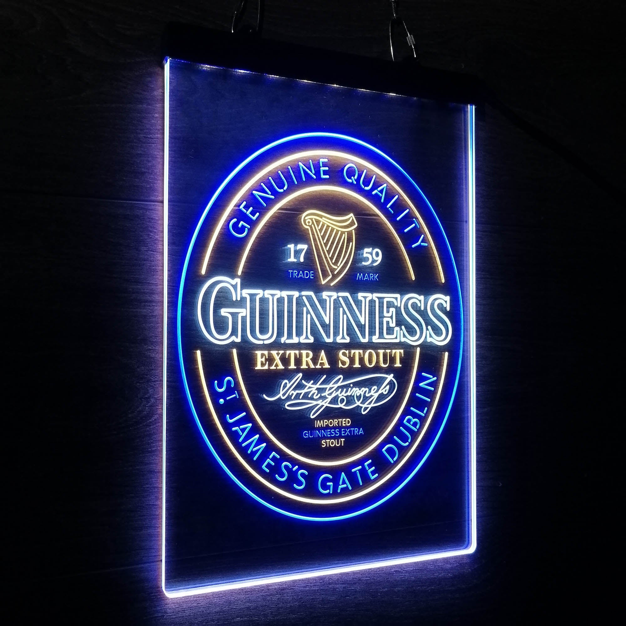 Guinness Stout Extra 1759 Neon 3-Color LED Sign