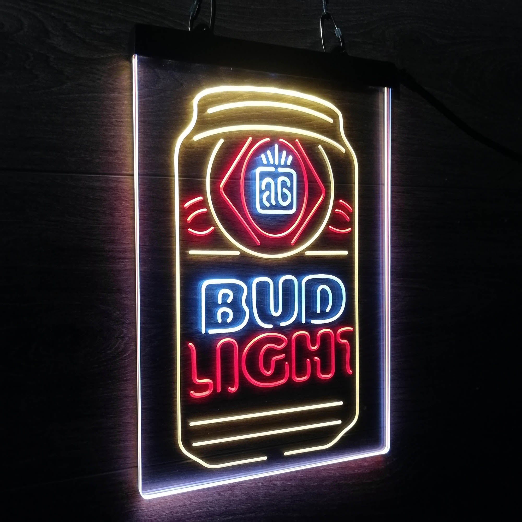 Bud Light Bottle Vertical Beer Neon 3-Color LED Sign
