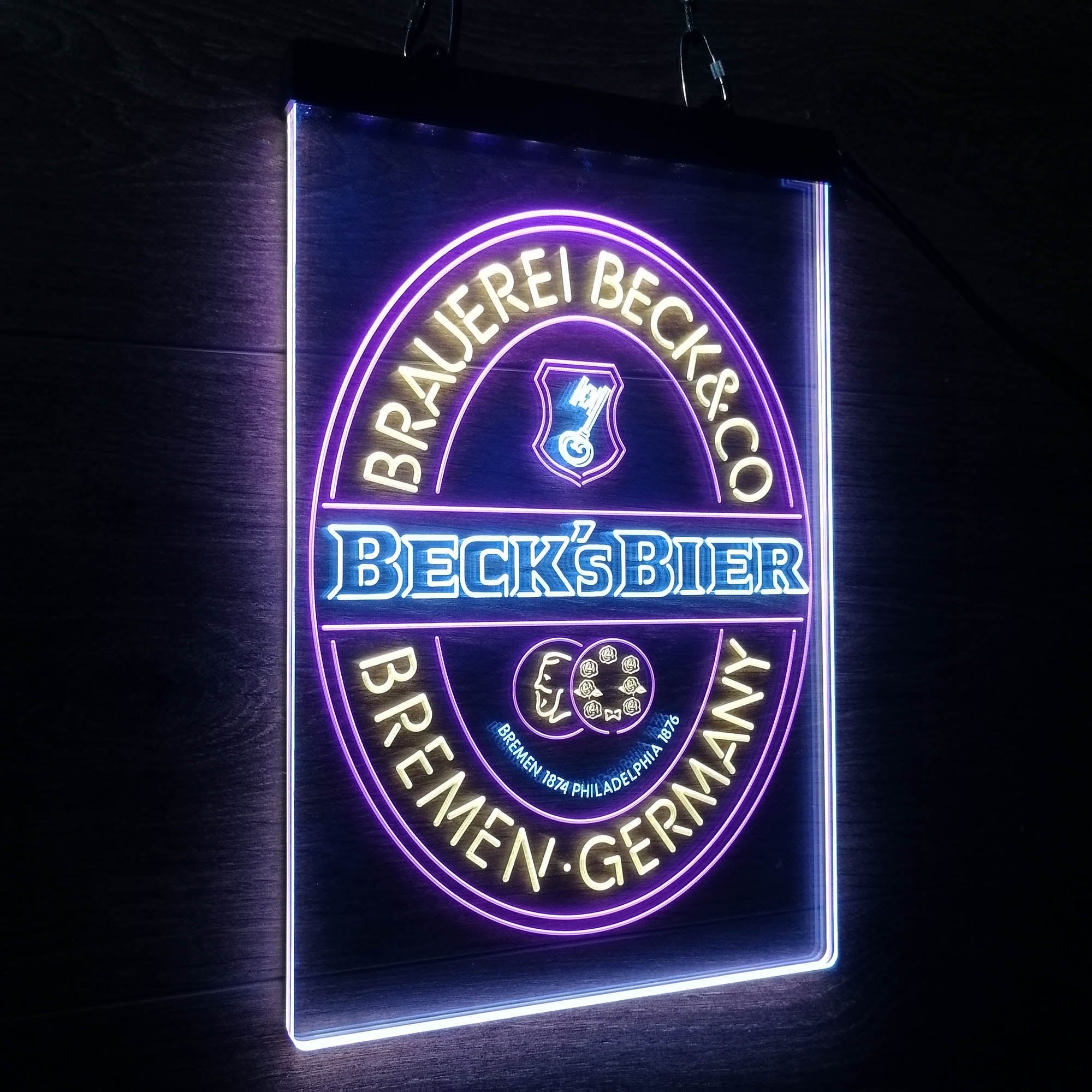 Beck's Bier Beer Neon 3-Color LED Sign