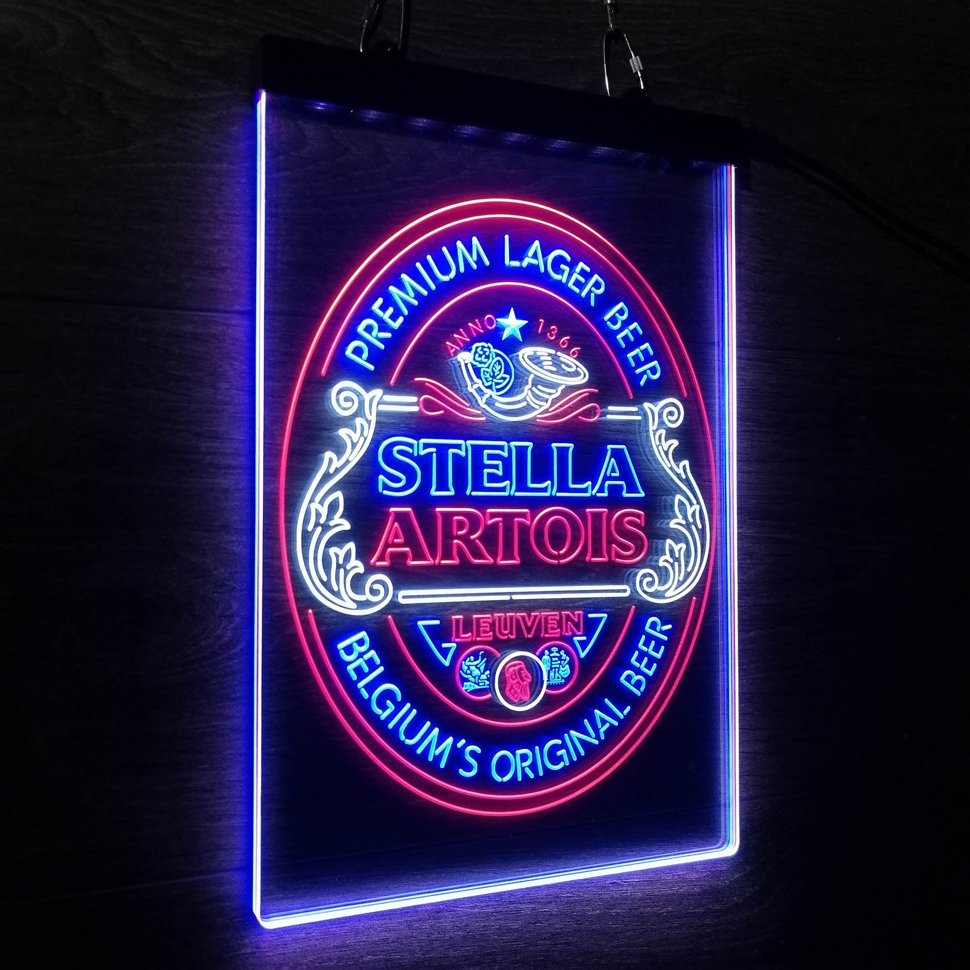 Stella Artois Larger Beer Neon 3-Color LED Sign