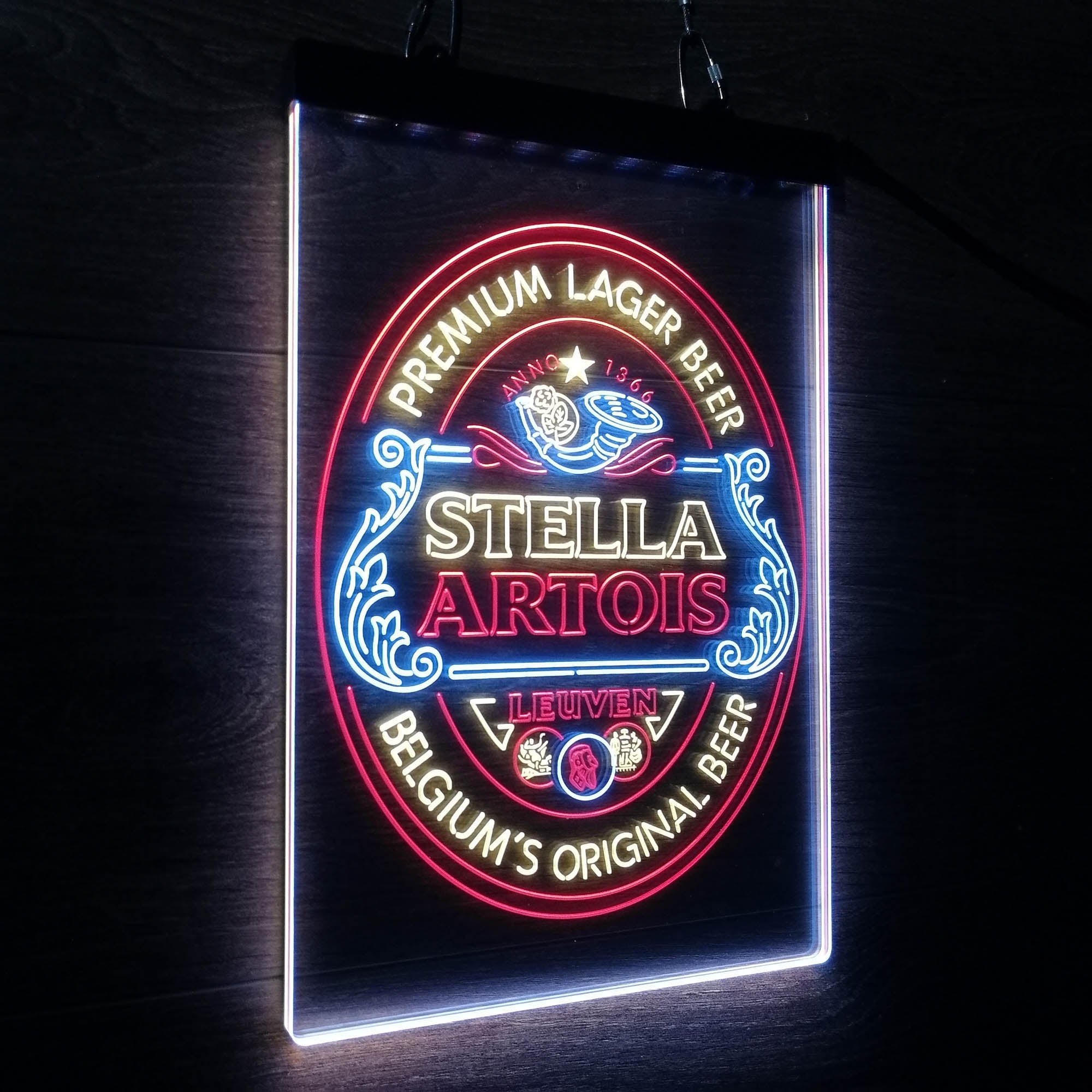 Stella Artois Larger Beer Neon 3-Color LED Sign