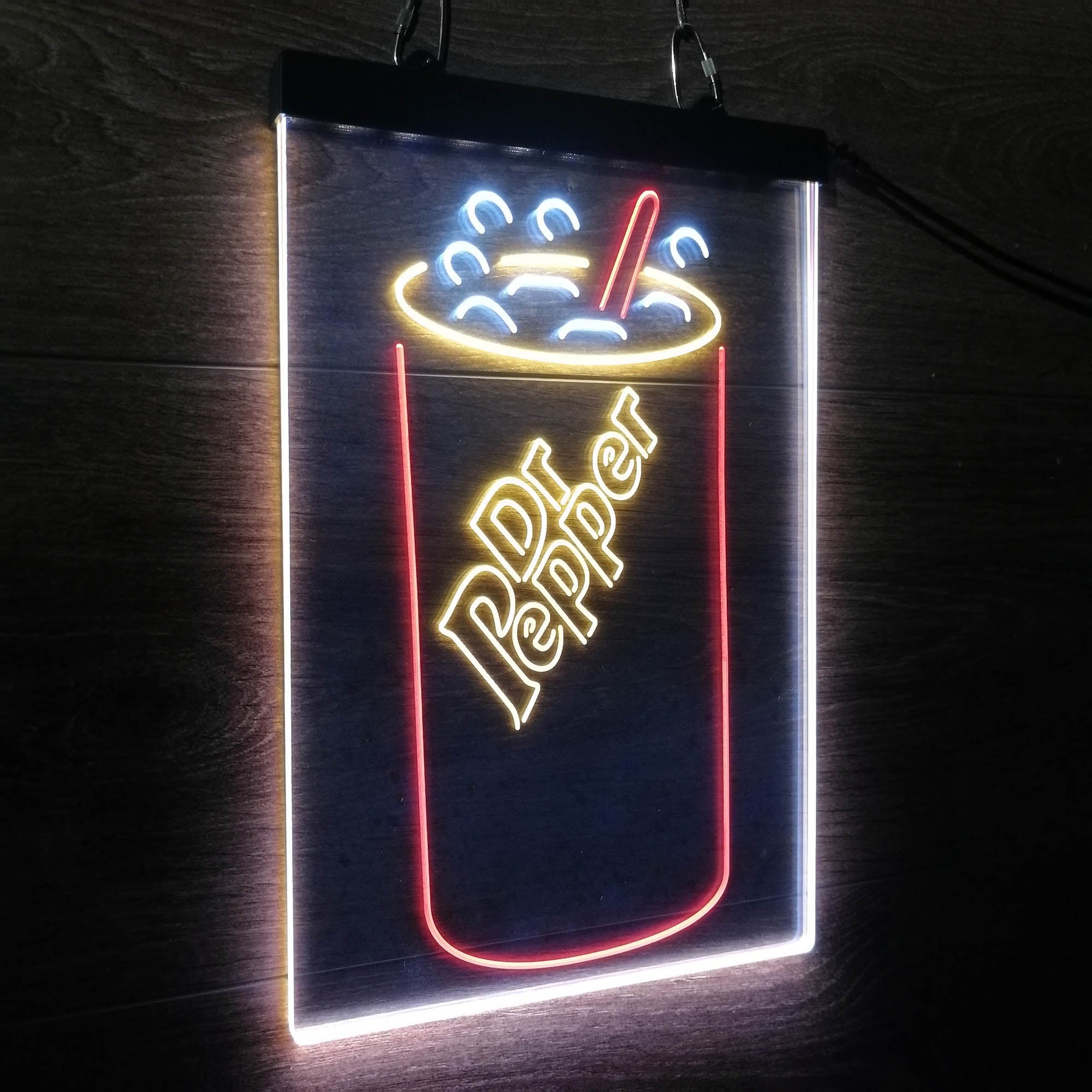 Dr Pepper Cup Neon 3-Color LED Sign