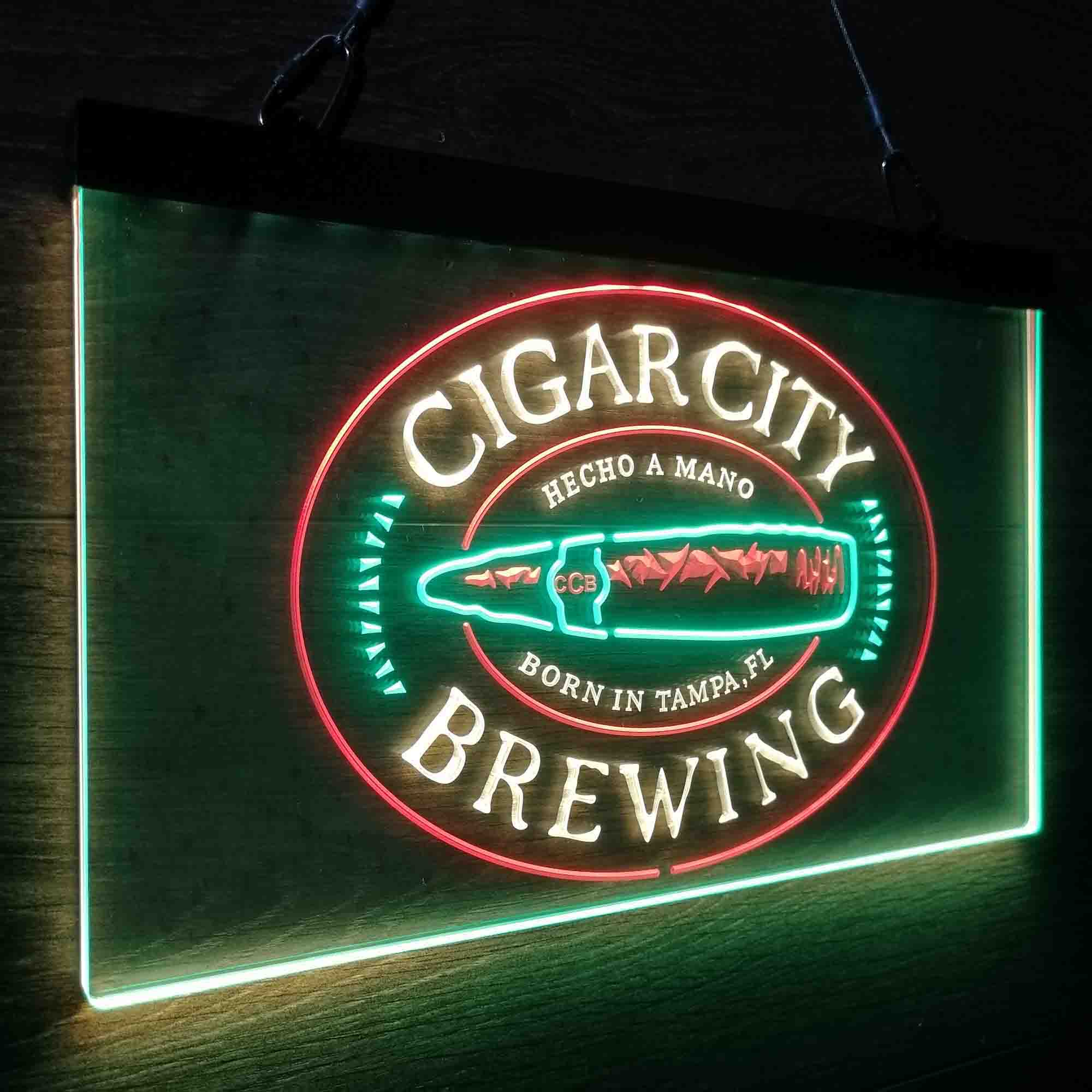 Cigar City Brewing Co. Neon 3-Color LED Sign