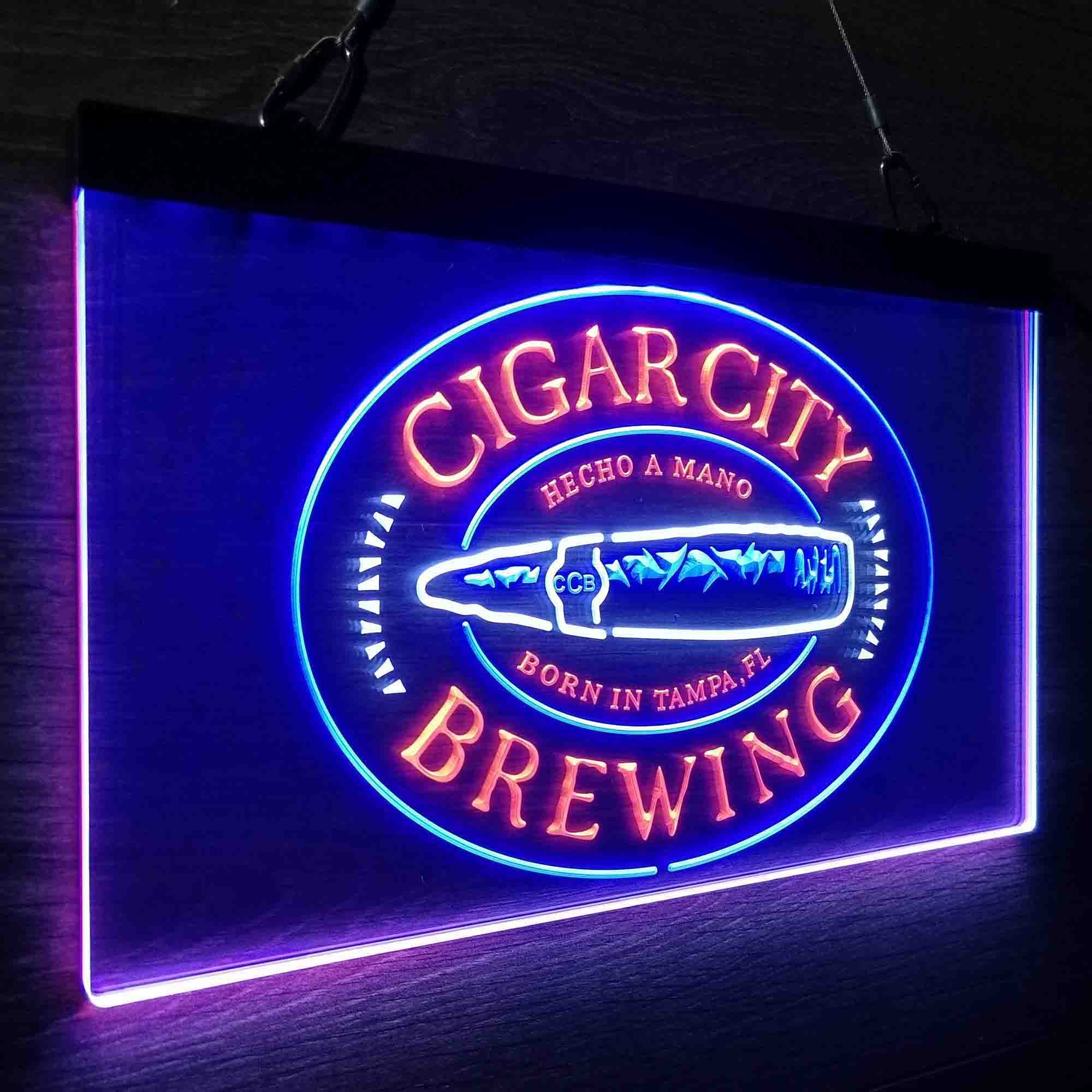 Cigar City Brewing Co. Neon 3-Color LED Sign