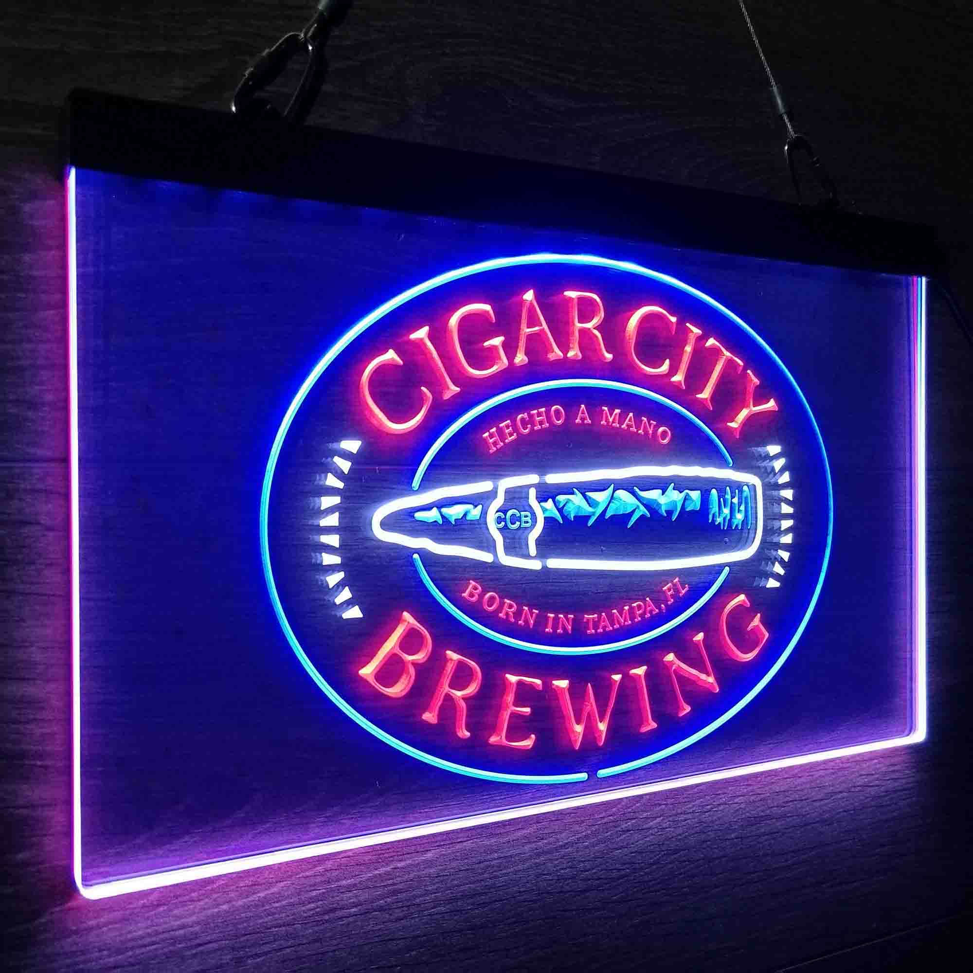 Cigar City Brewing Co. Neon 3-Color LED Sign