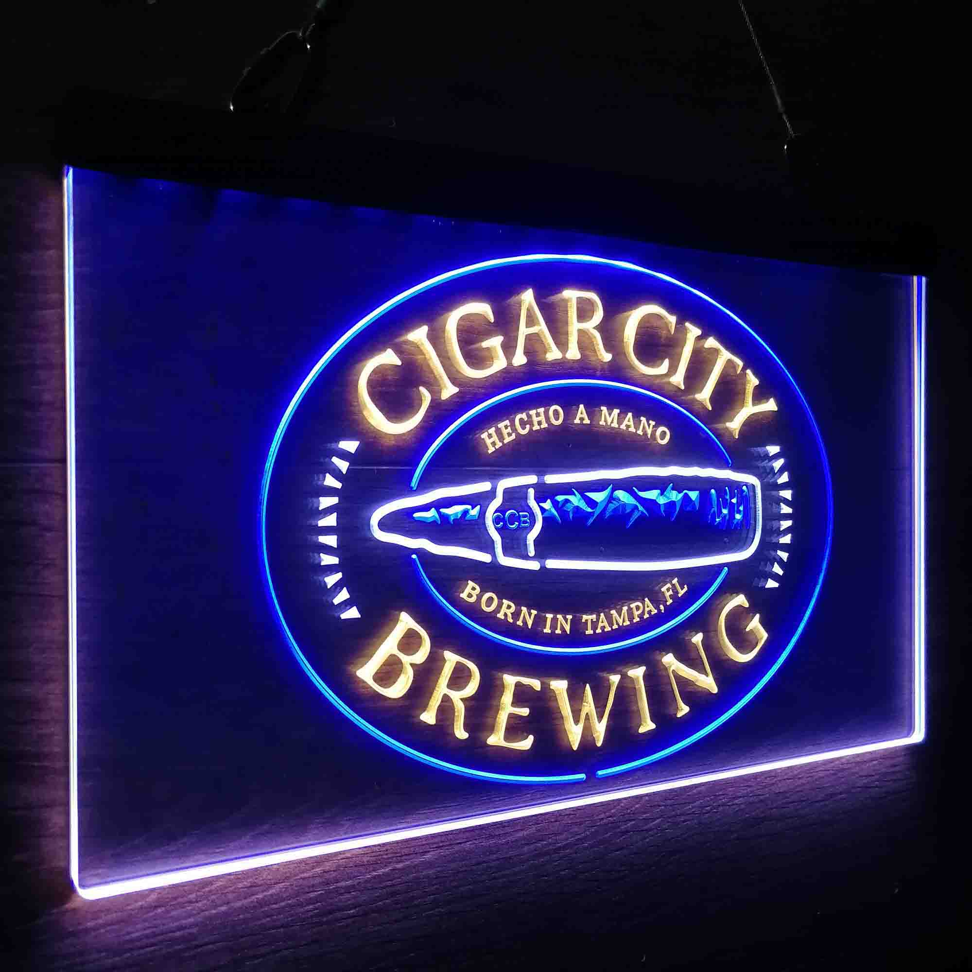 Cigar City Brewing Co. Neon 3-Color LED Sign