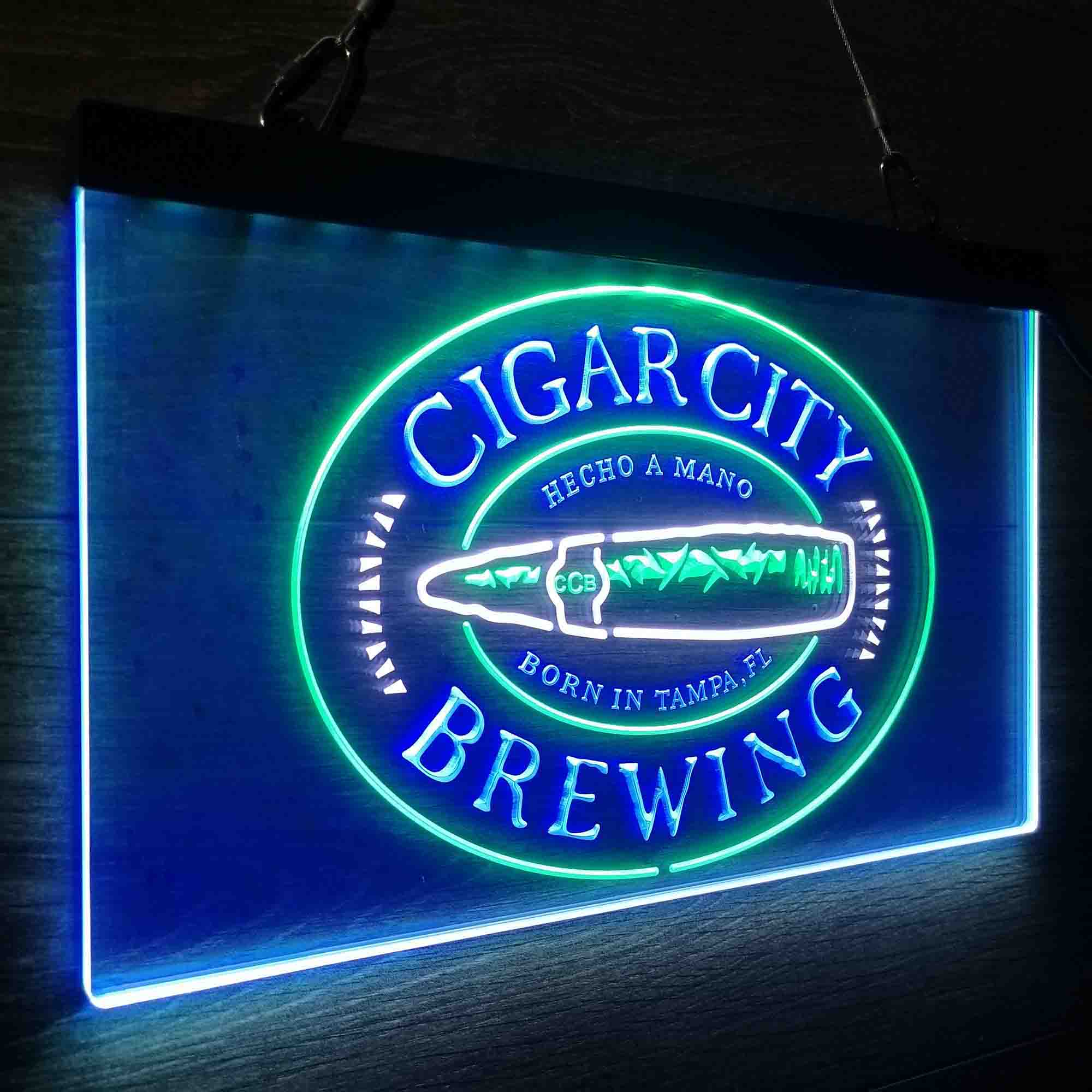 Cigar City Brewing Co. Neon 3-Color LED Sign