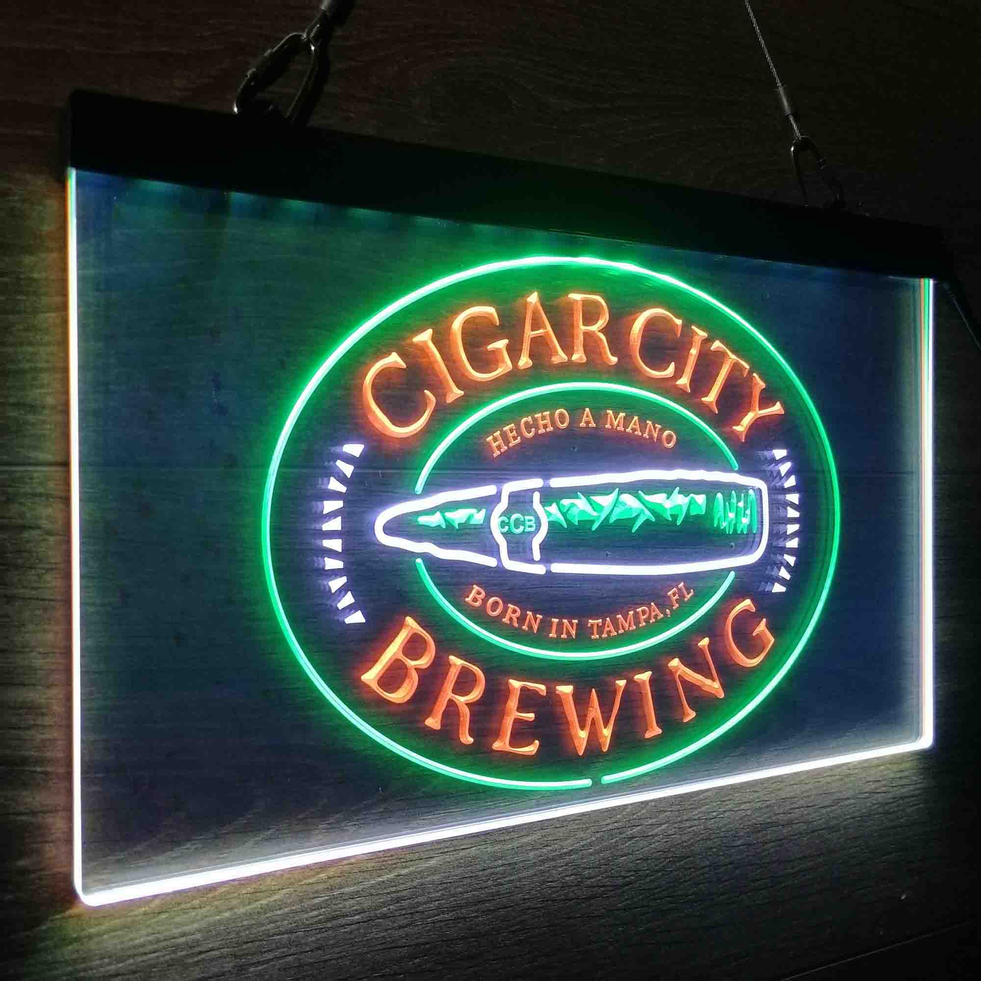 Cigar City Brewing Co. Neon 3-Color LED Sign