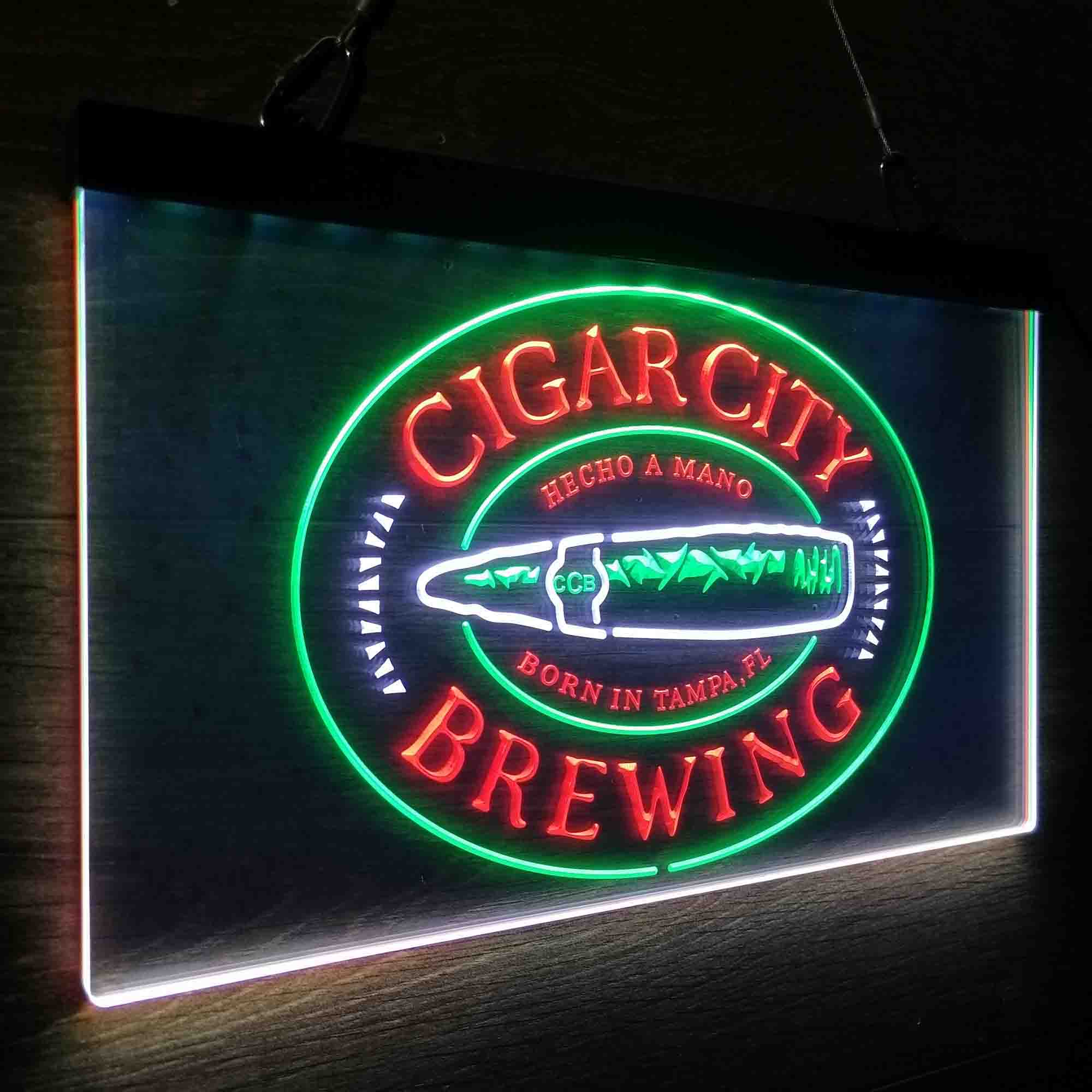 Cigar City Brewing Co. Neon 3-Color LED Sign