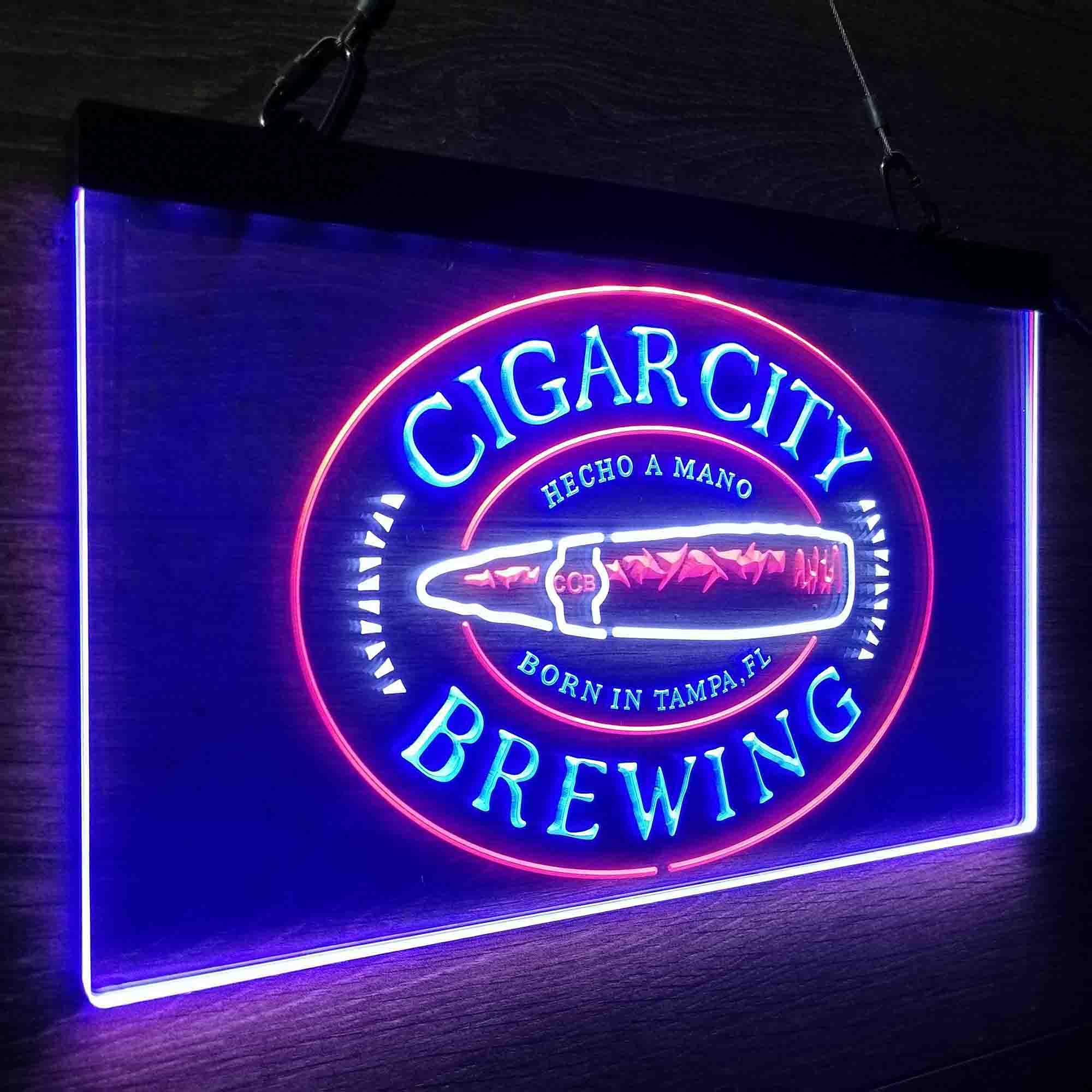 Cigar City Brewing Co. Neon 3-Color LED Sign