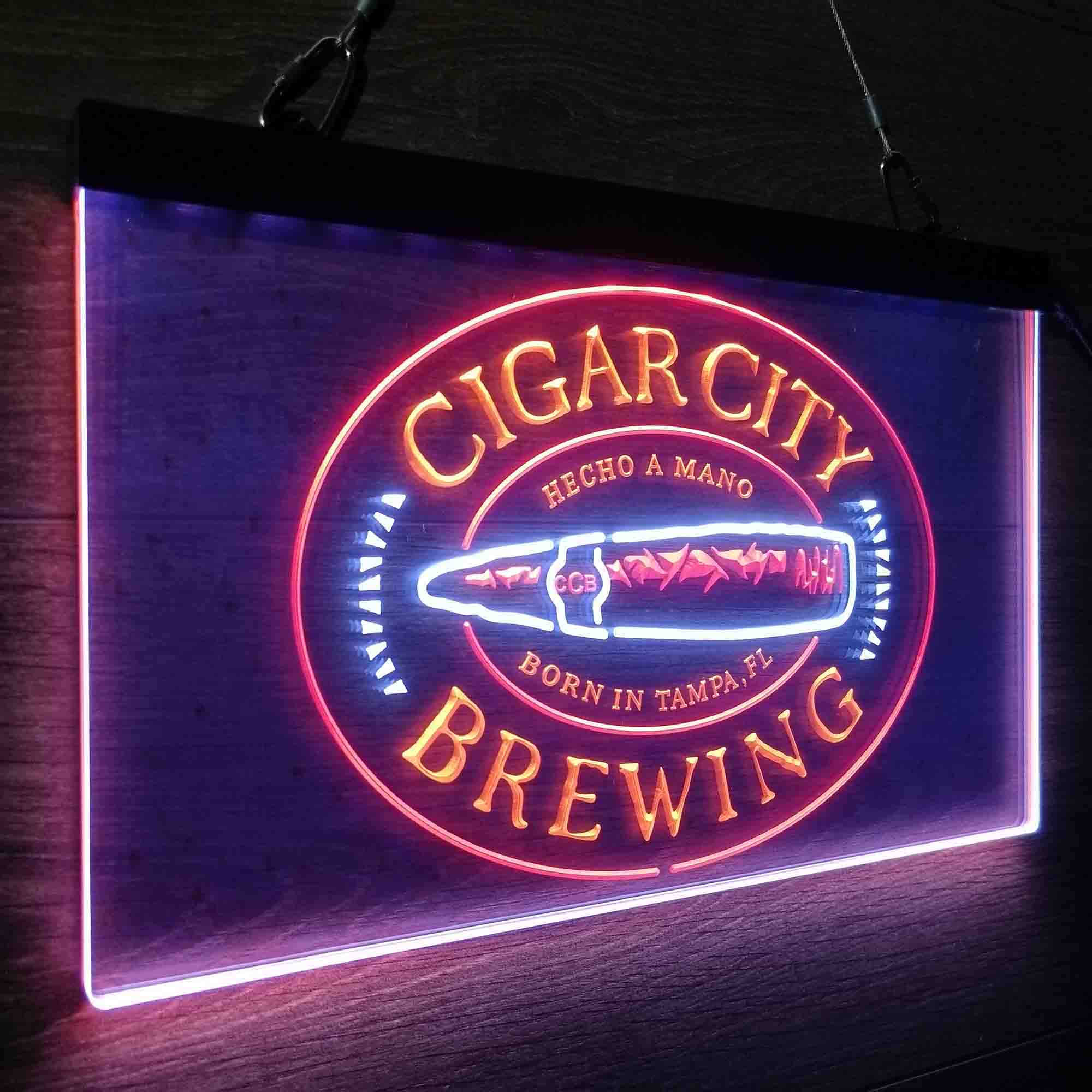 Cigar City Brewing Co. Neon 3-Color LED Sign