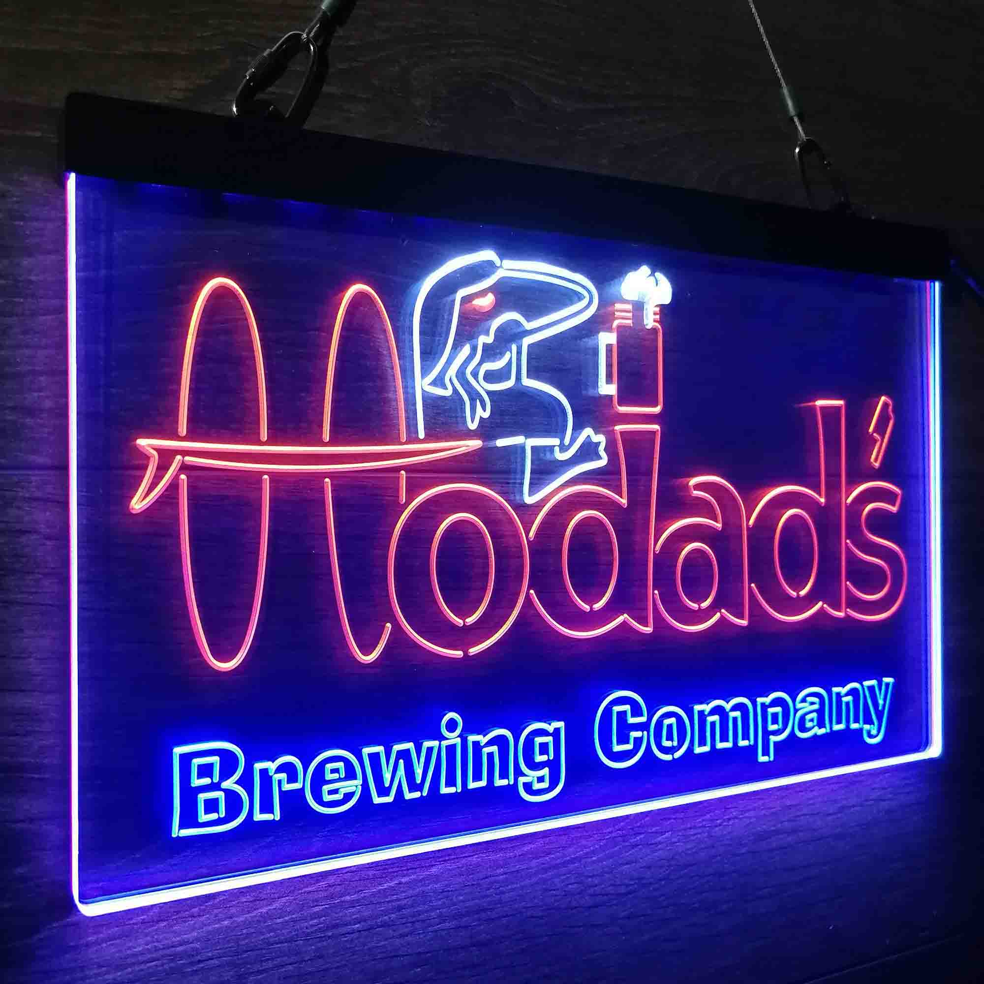 Hodad's Brewing Co. Neon 3-Color LED Sign