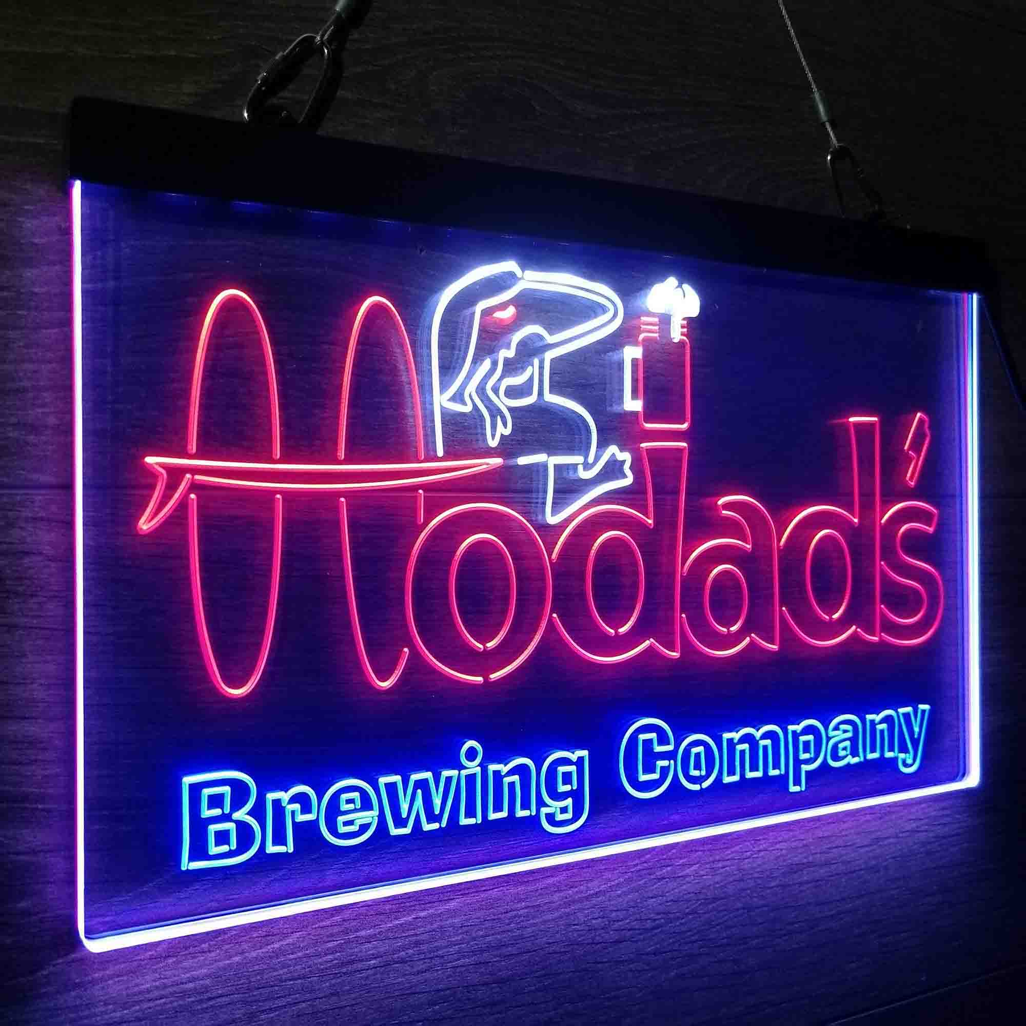 Hodad's Brewing Co. Neon 3-Color LED Sign