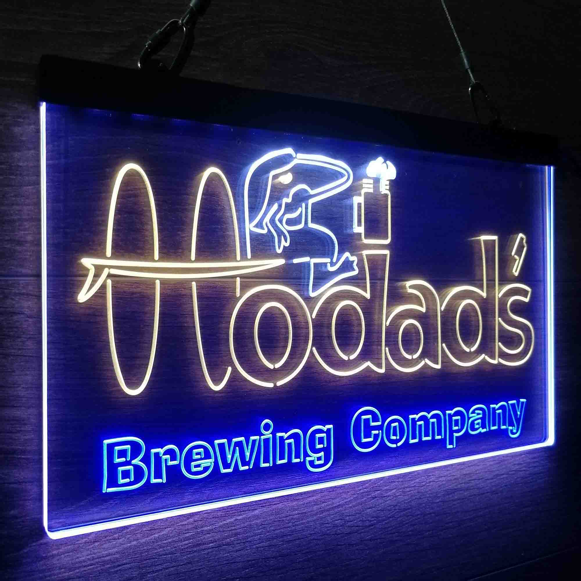 Hodad's Brewing Co. Neon 3-Color LED Sign