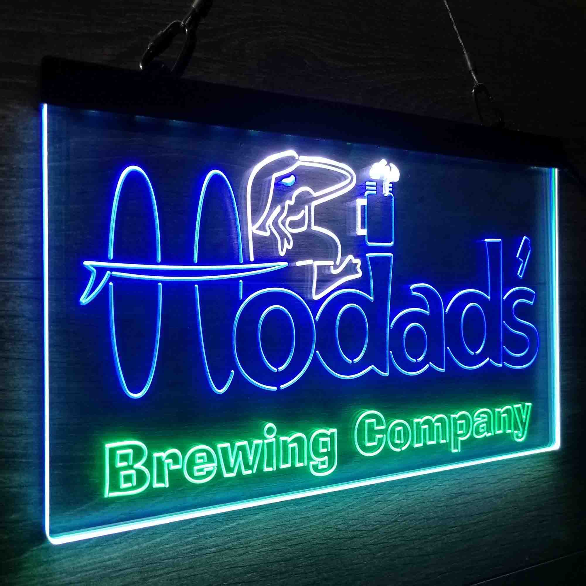 Hodad's Brewing Co. Neon 3-Color LED Sign