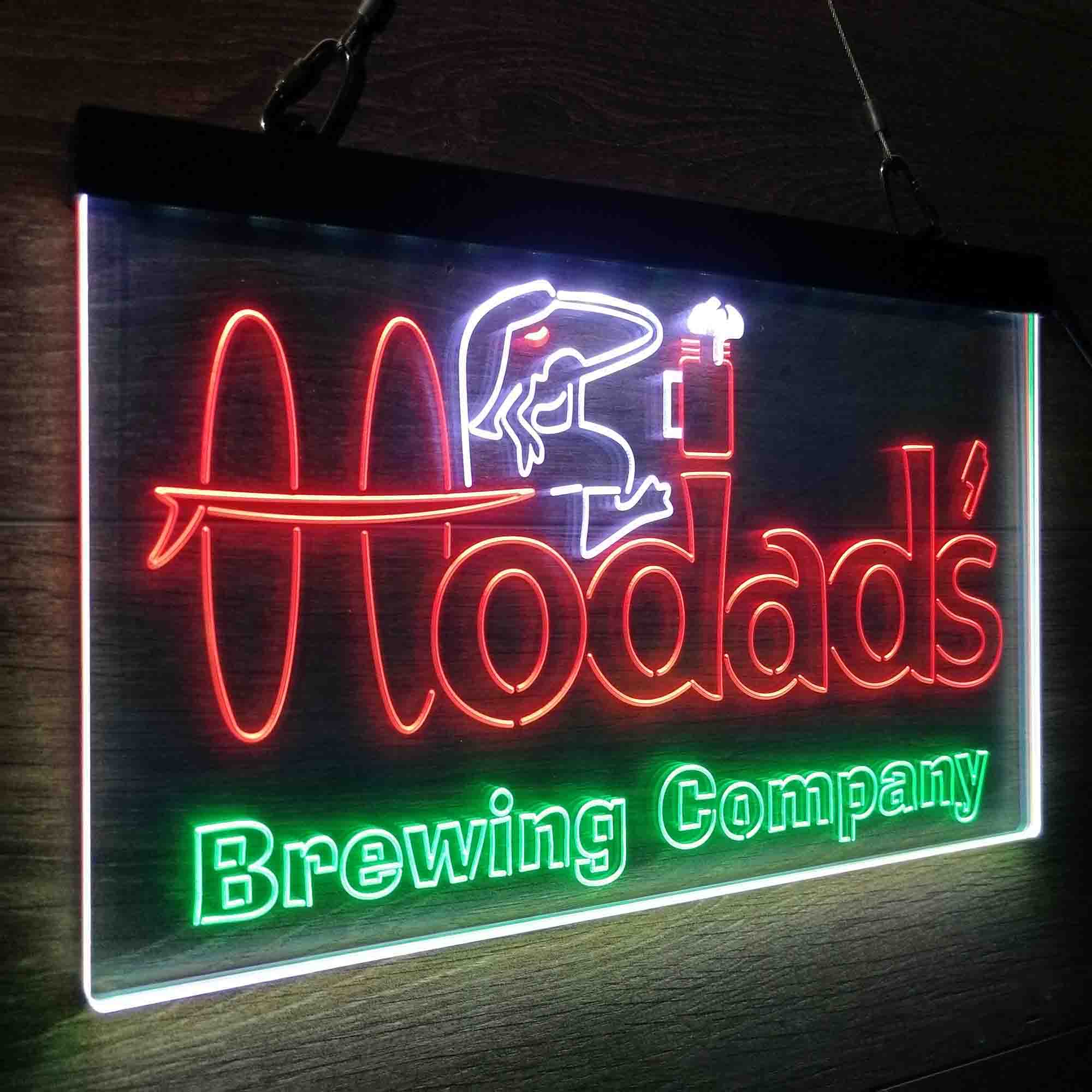 Hodad's Brewing Co. Neon 3-Color LED Sign