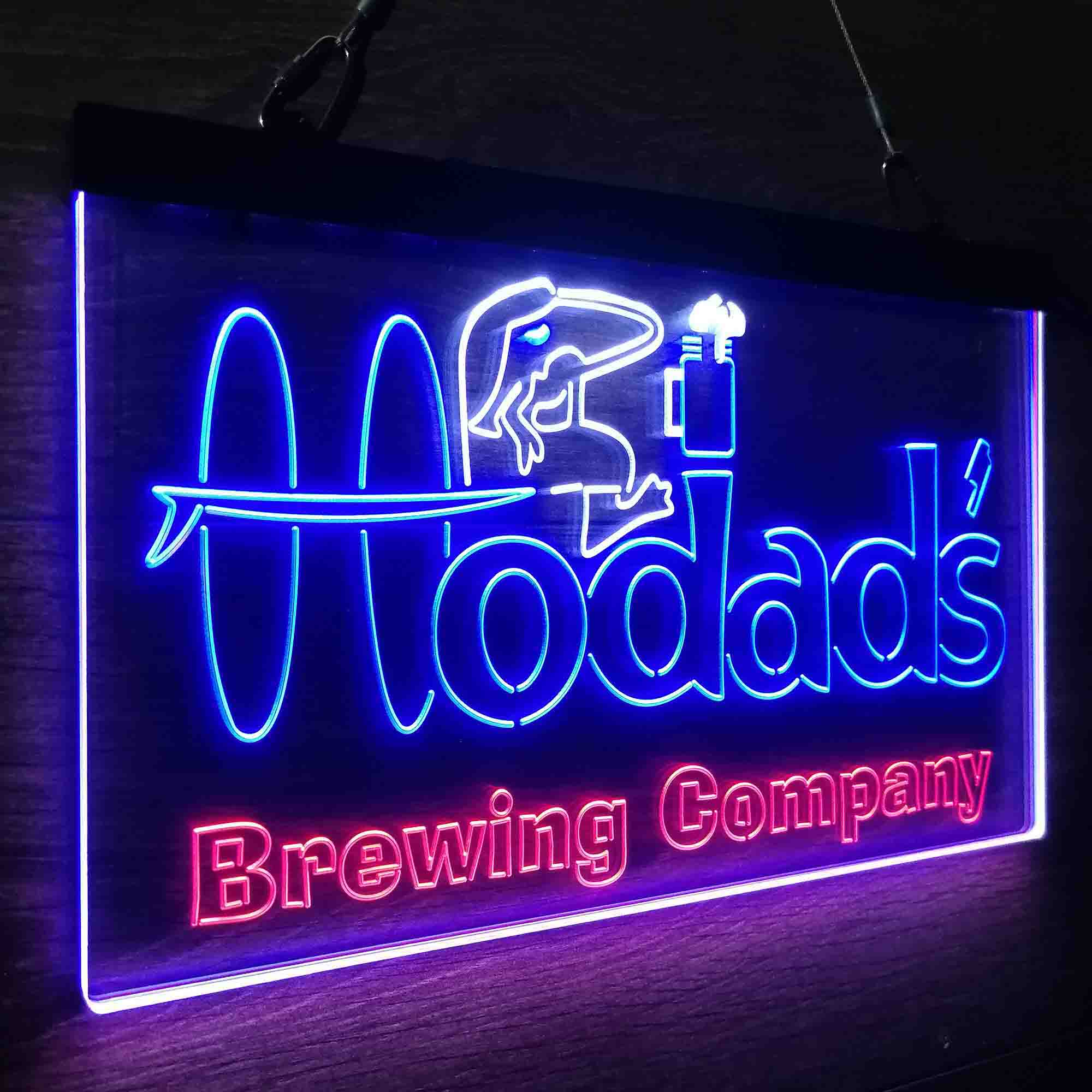 Hodad's Brewing Co. Neon 3-Color LED Sign